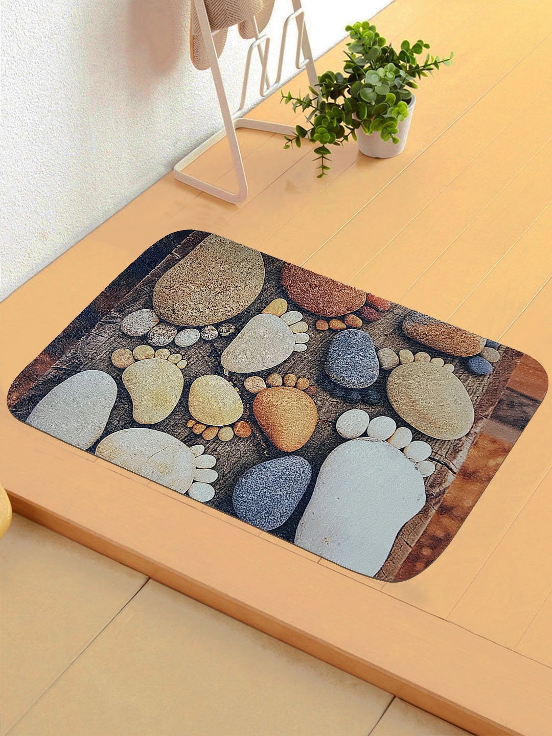 

Status Brown & Yellow 3D Digital Printed Anti-Skid Doormat