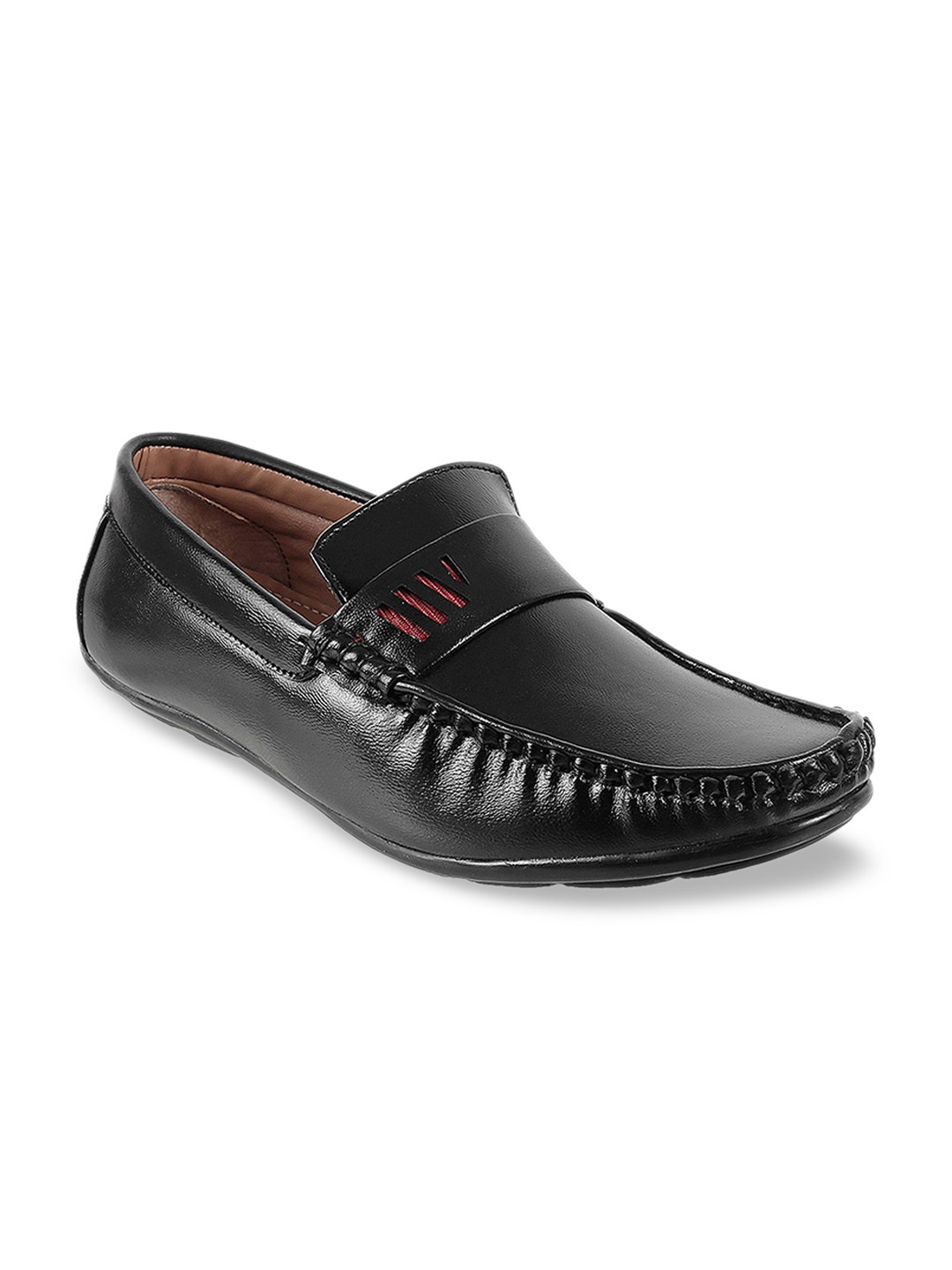 

WALKWAY by Metro Men Black Penny Loafers