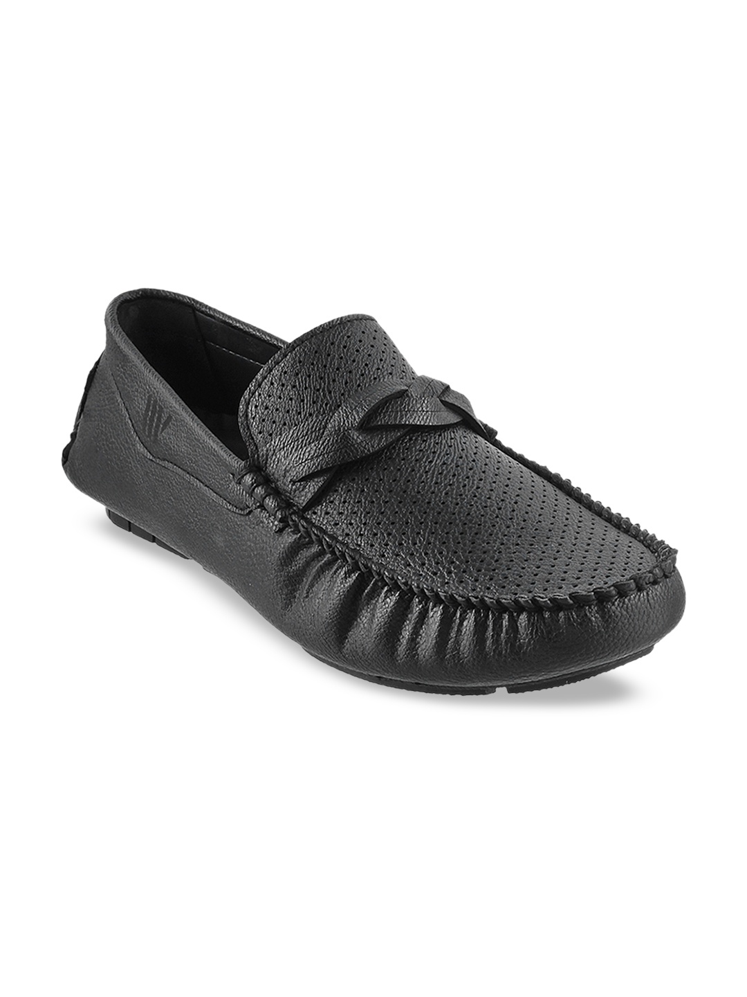 

WALKWAY by Metro Men Black Driving Shoes