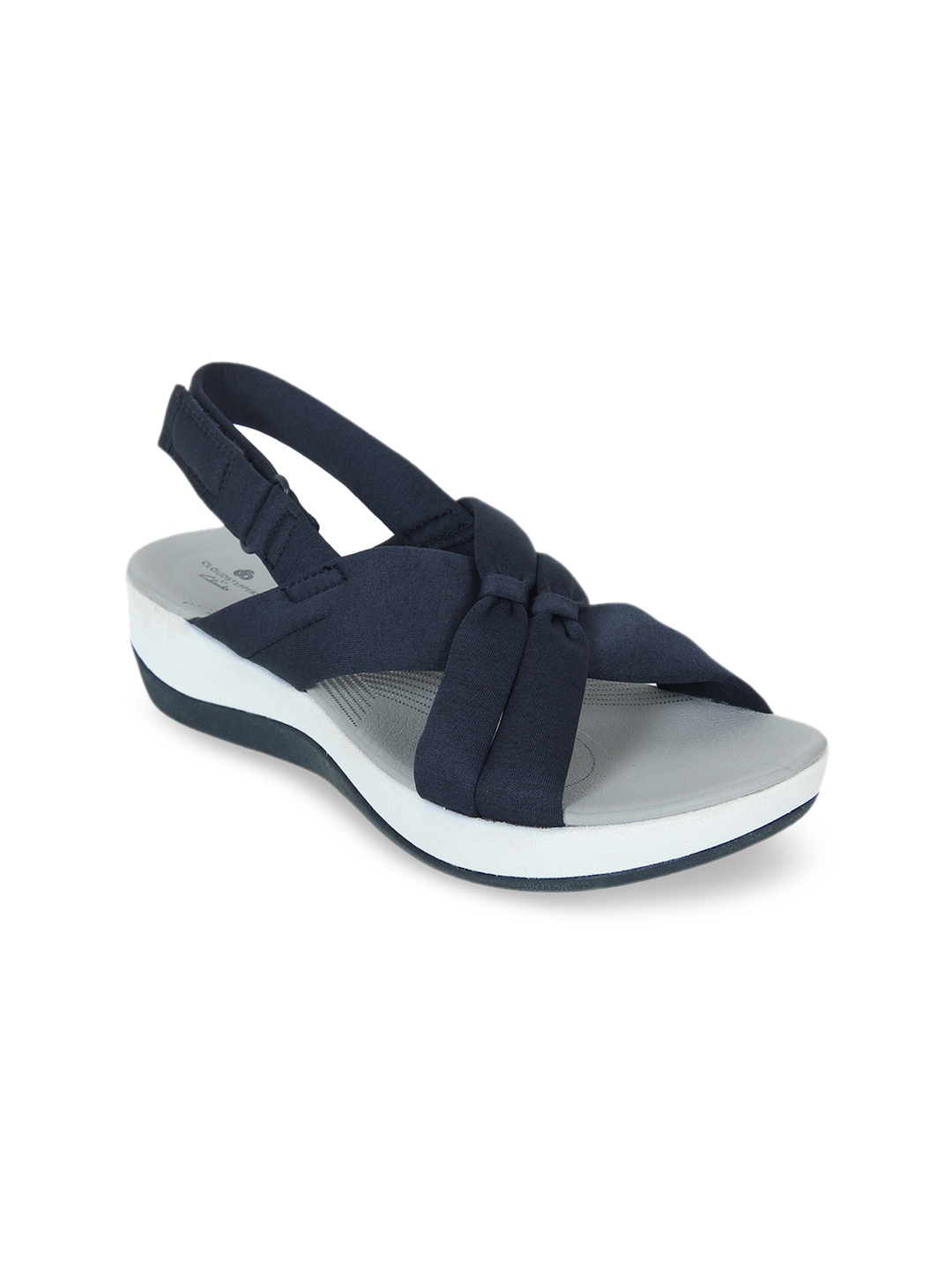 

Clarks Women Navy Blue Solid Comfort Heels