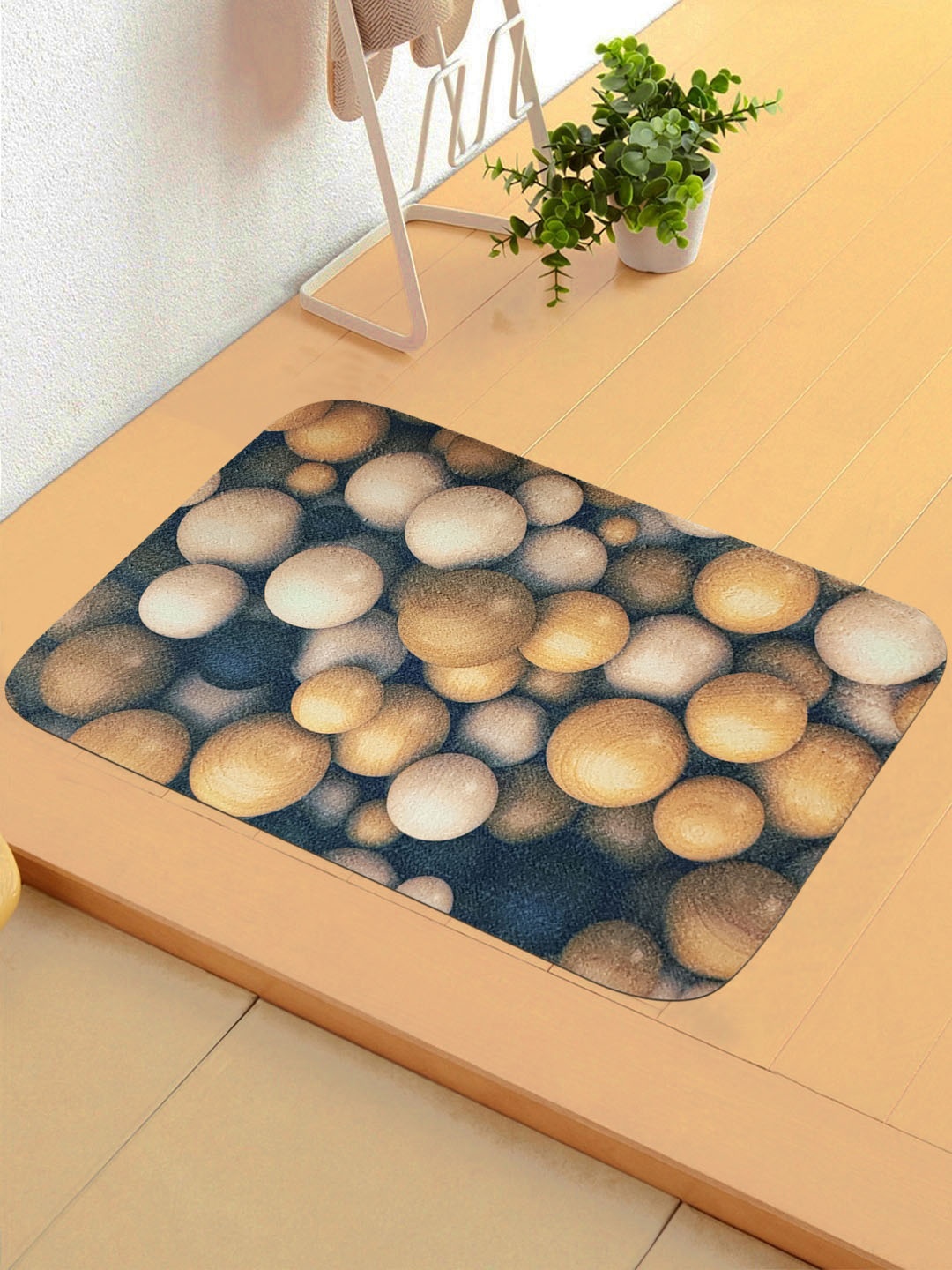 

Status Brown & Blue 3D Digital Printed Anti-Skid Doormat