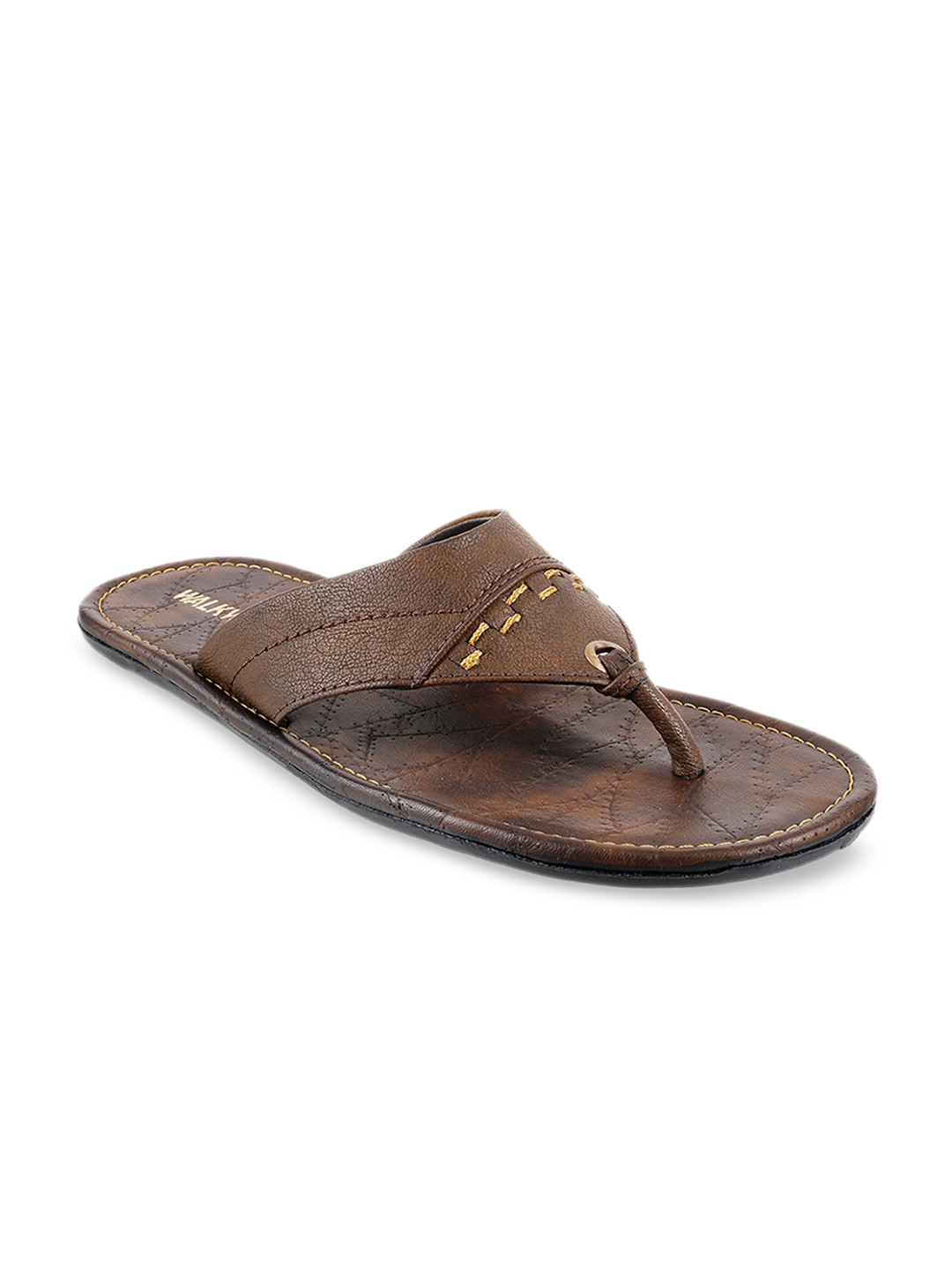 

WALKWAY by Metro Men Brown Solid Sandals