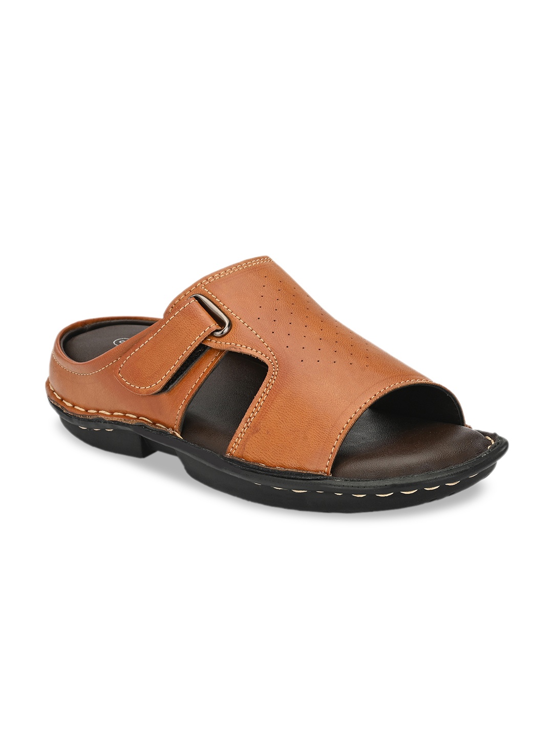 

SHENCES Men Tan Brown Sandals