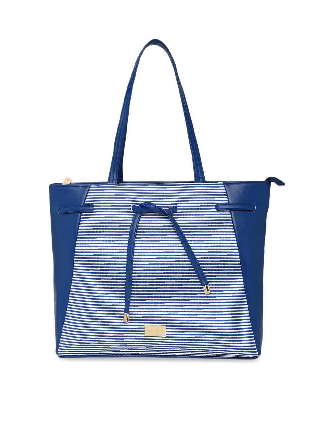 

KLEIO Blue & White Stripe Shoulder Bag