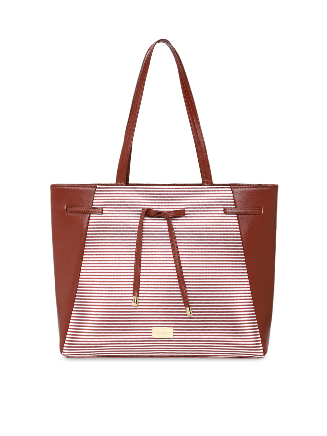 

KLEIO Stripe Shoulder Bag, Brown