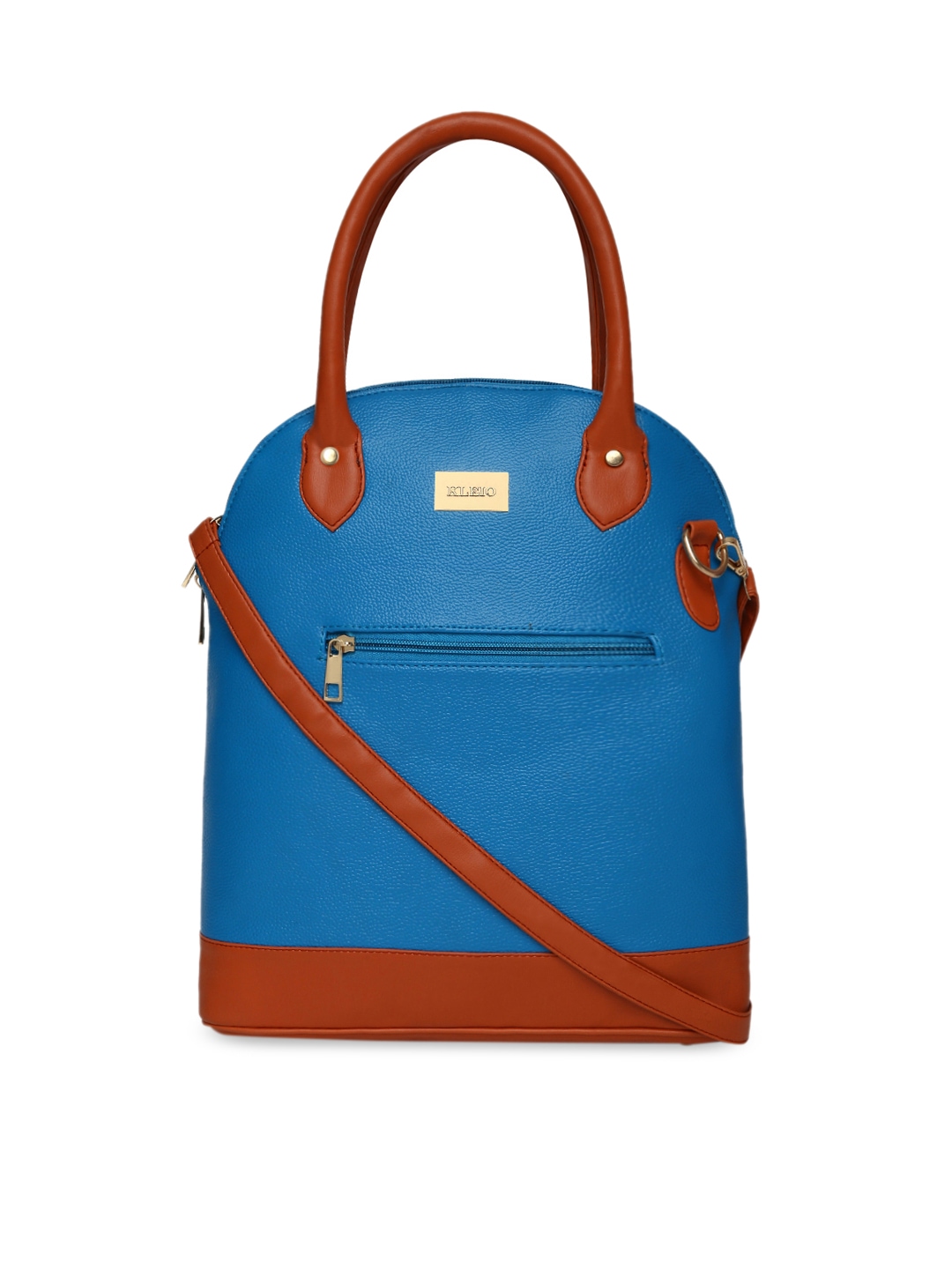 

KLEIO Colourblocked Structured Handheld Bag, Turquoise blue
