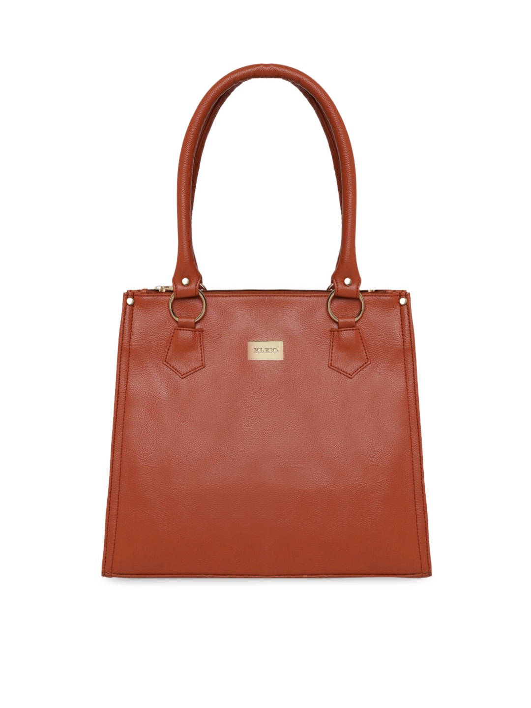 

KLEIO Structured Tote Shoulder Bag, Tan