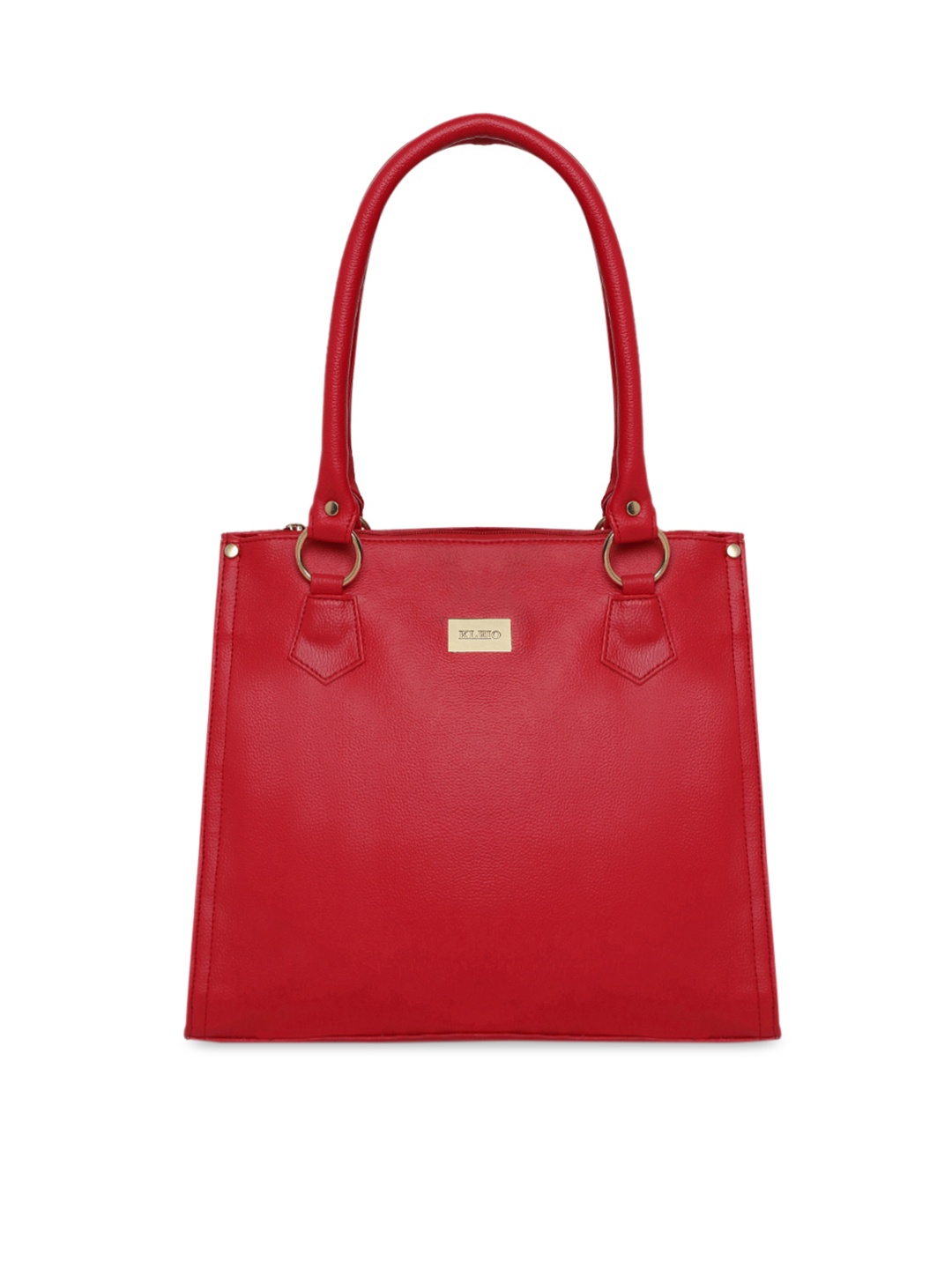 

KLEIO Structured Tote Shoulder Bag, Red