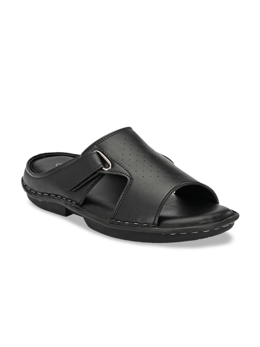 SHENCES Men Black Sandals