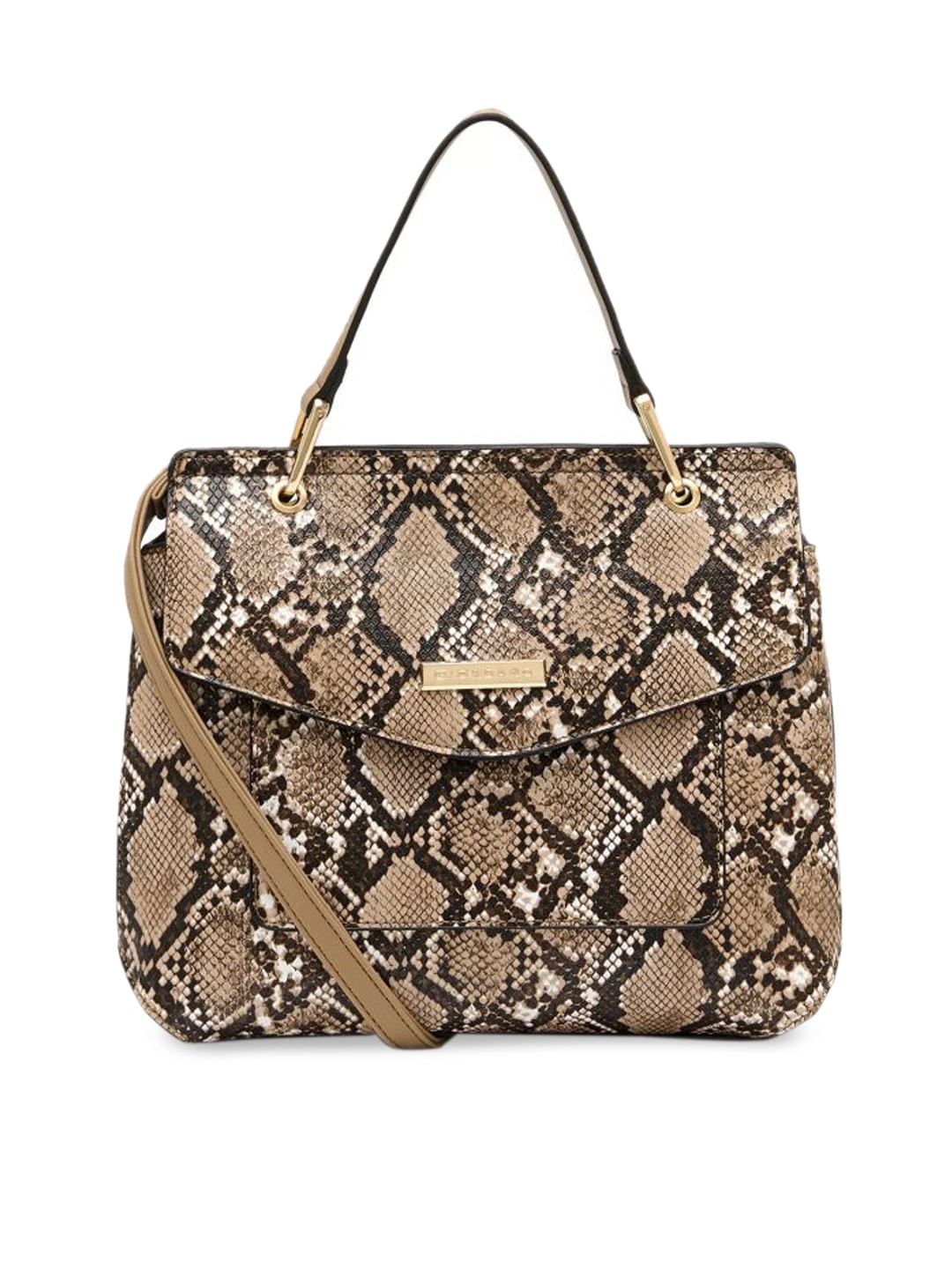 GIORDANO Brown Textured Handheld Bag