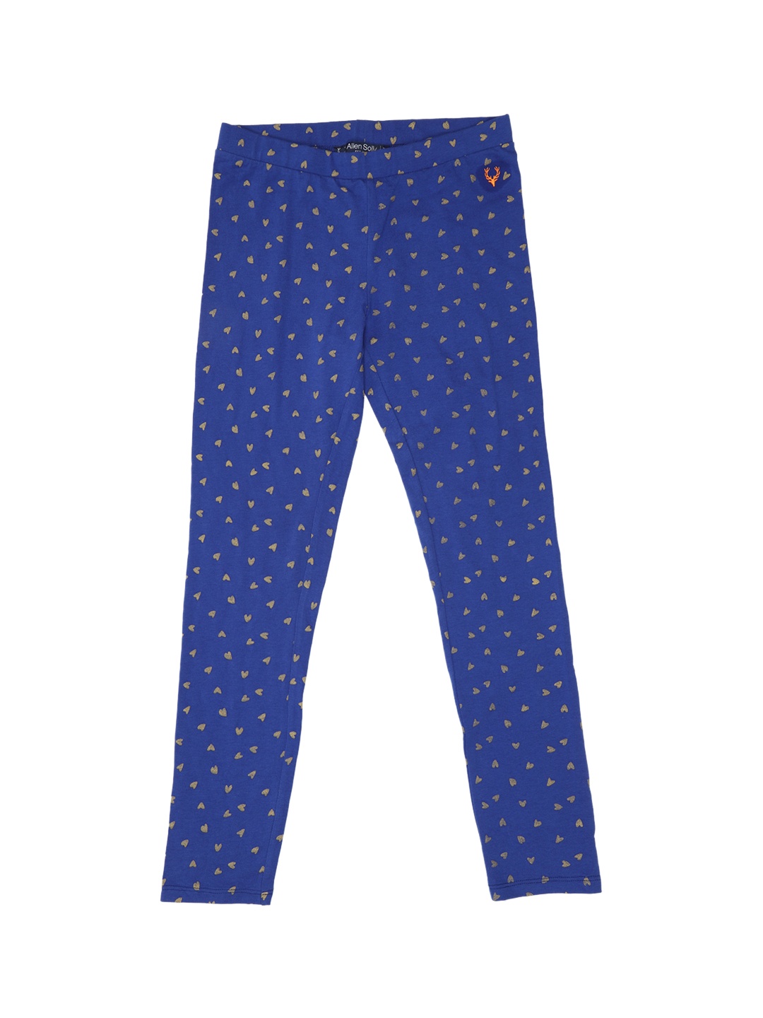 

Allen Solly Junior Girls Blue Printed Ankle-Length Leggings