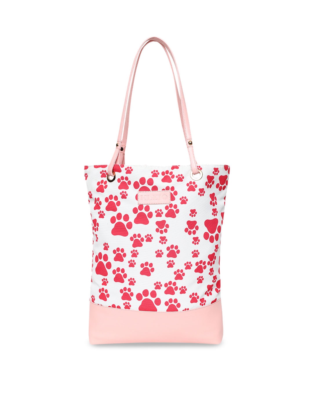 

KLEIO White & Pink Printed Shoulder Bag