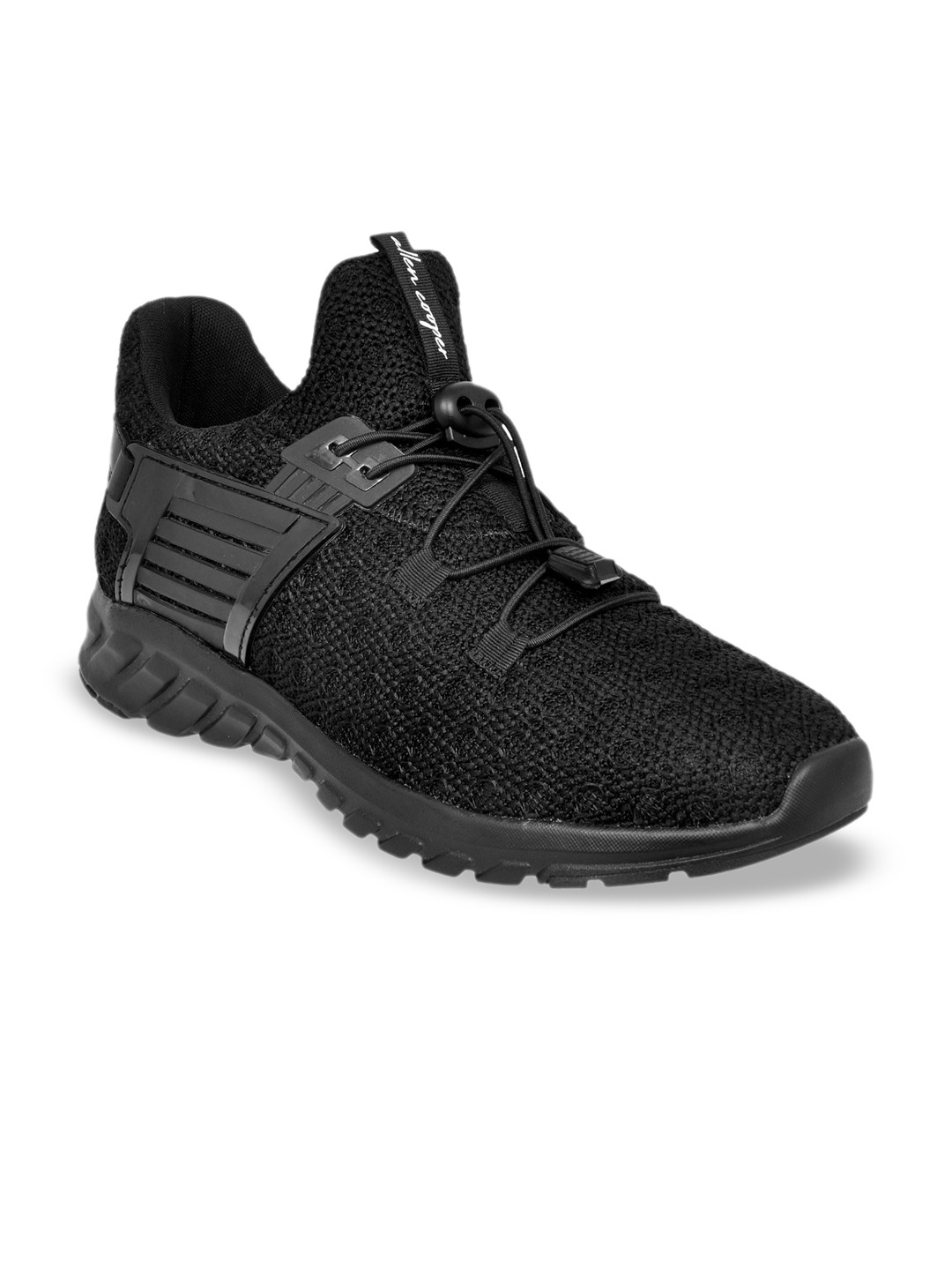 

Allen Cooper Men Black Solid Mesh Running Shoes