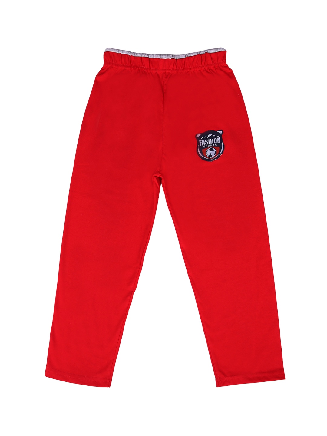 

SWEET ANGEL Girls Red Solid Straight-Fit Track Pants