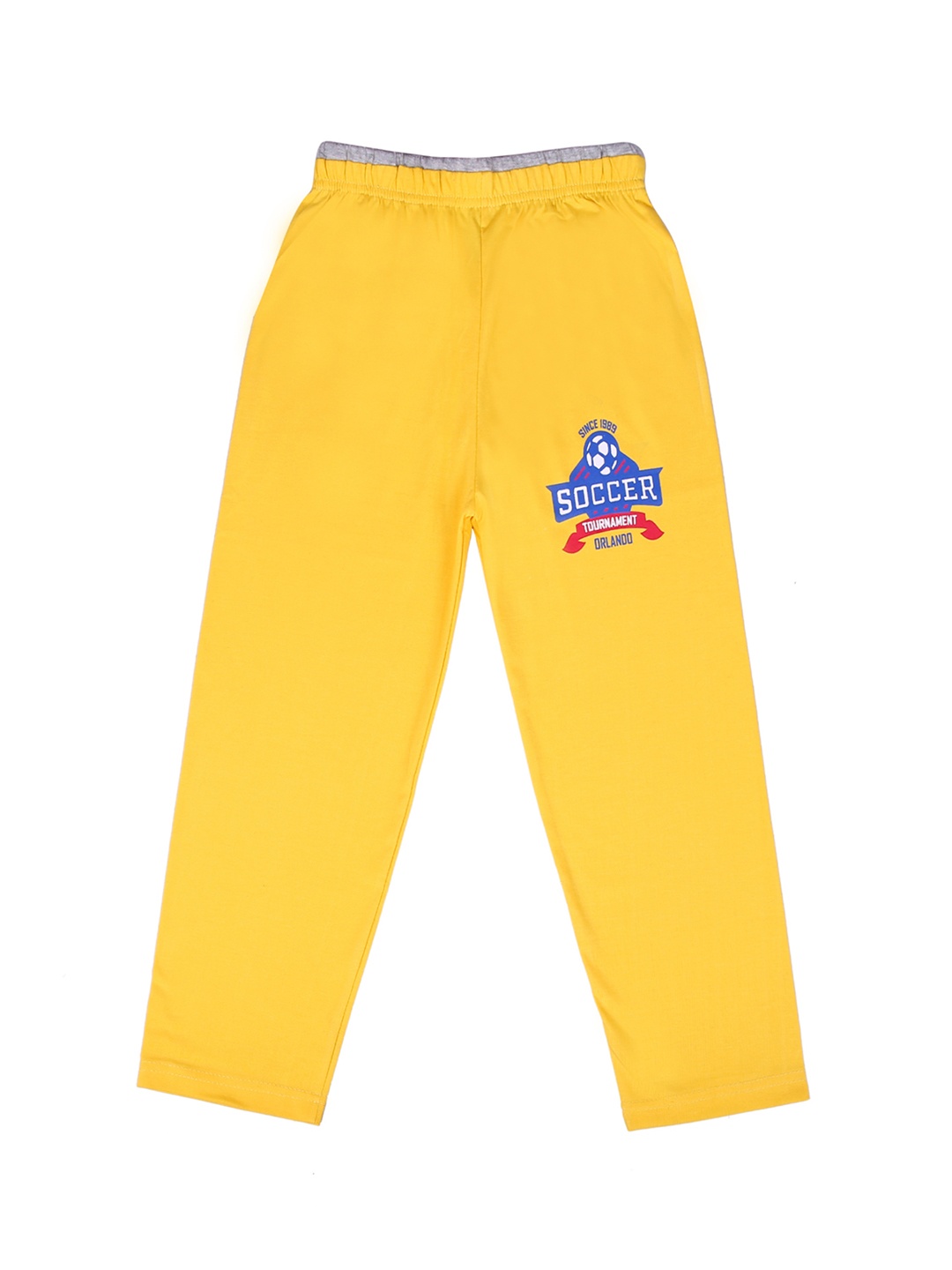 

SWEET ANGEL Girls Yellow Solid Straight-Fit Track Pants