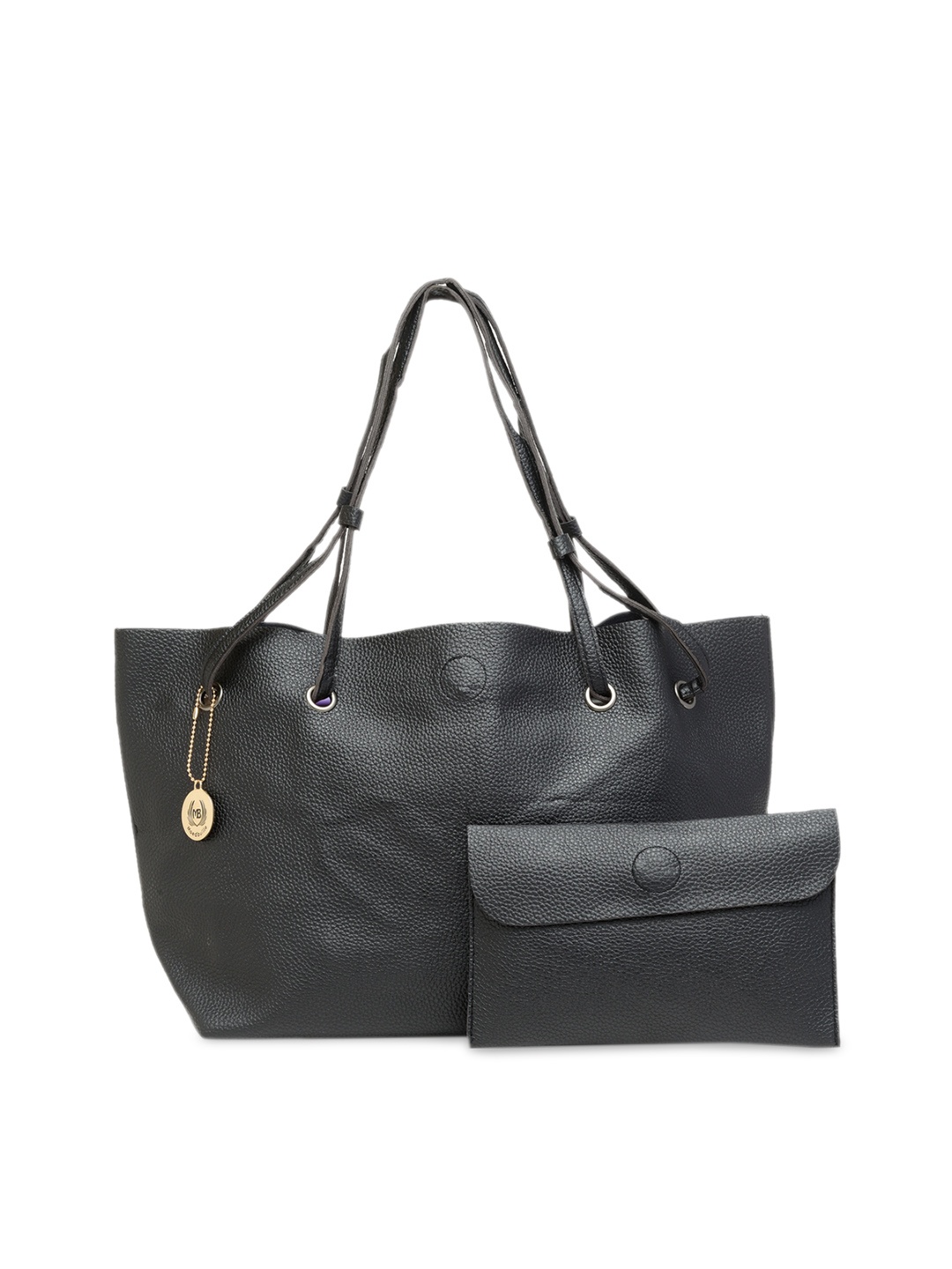 

Moedbuille Black Set Of 2 Textured Shoulder Bag
