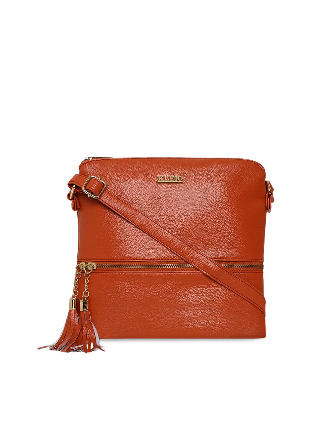

KLEIO Tan Brown Solid Sling Bag