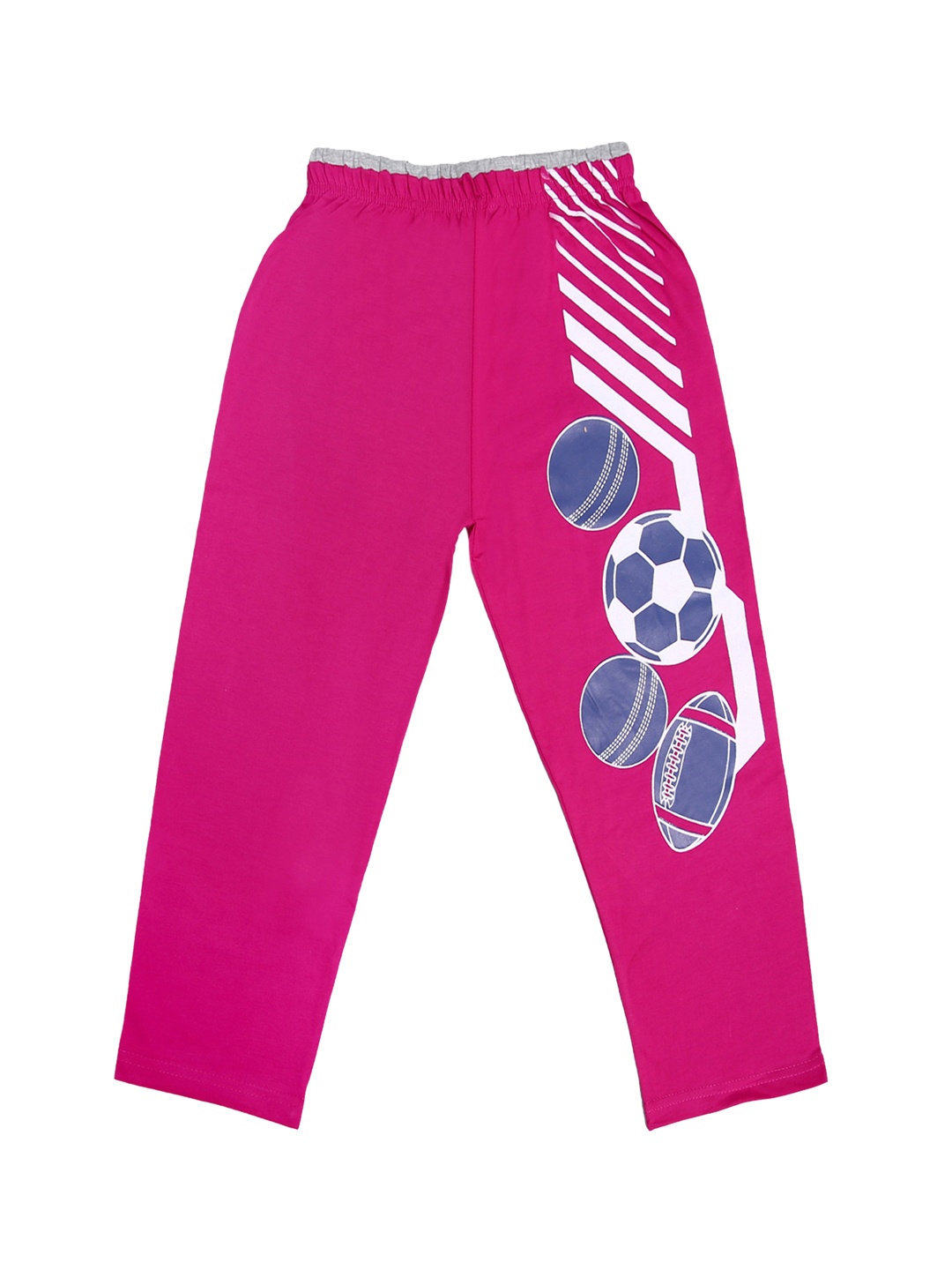 SWEET ANGEL Girls Pink Solid Straight-Fit Track Pants