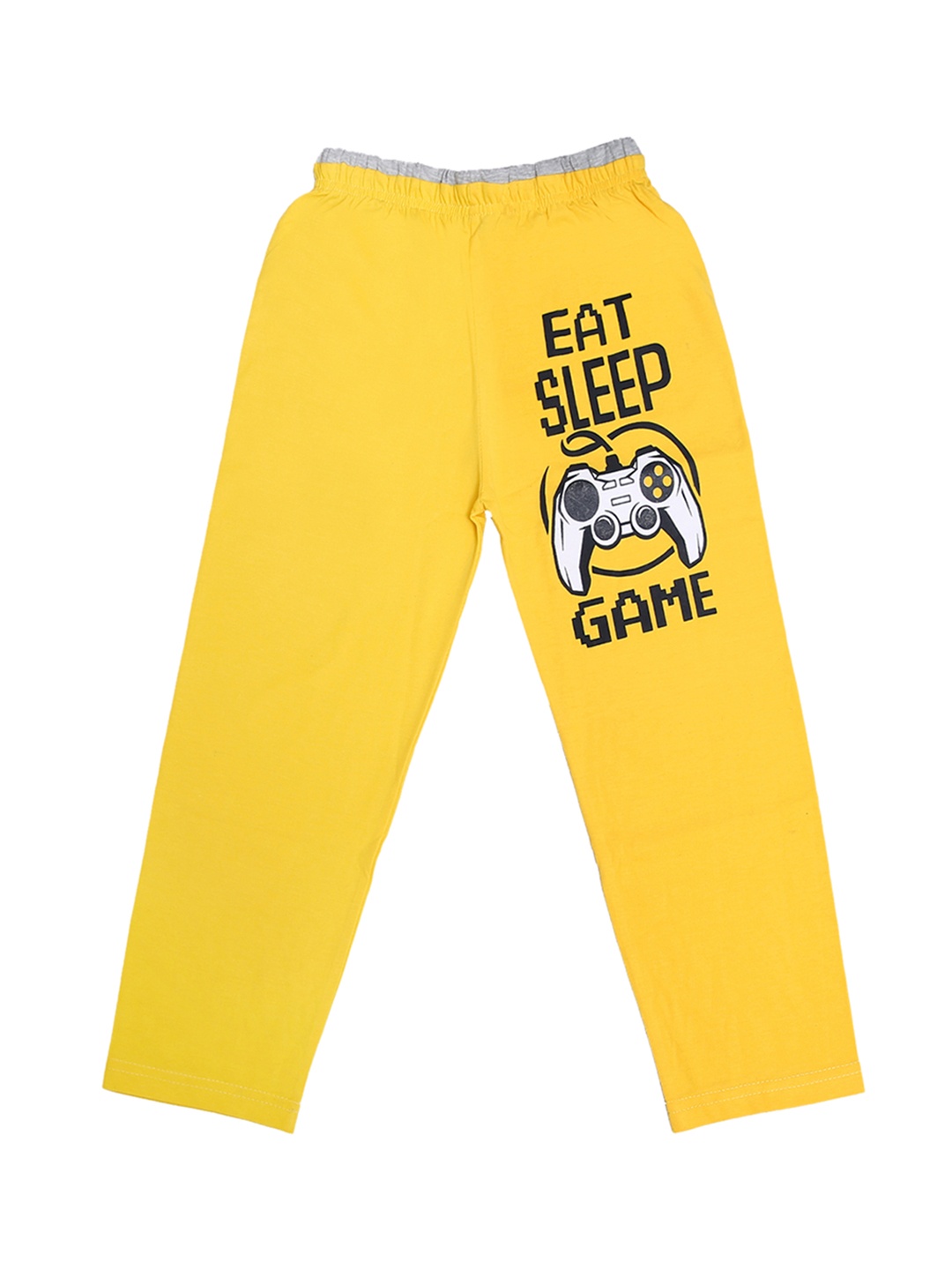 

SWEET ANGEL Girls Yellow Solid Straight-Fit Track Pants