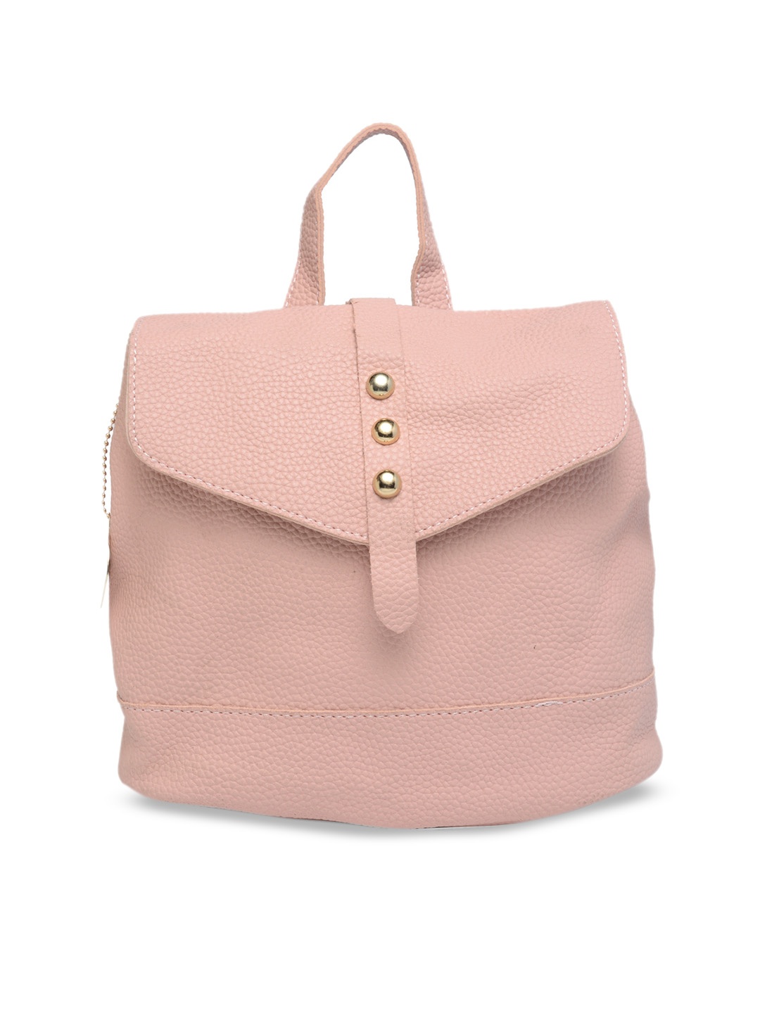 

Moedbuille Women Pink Textured Backpack