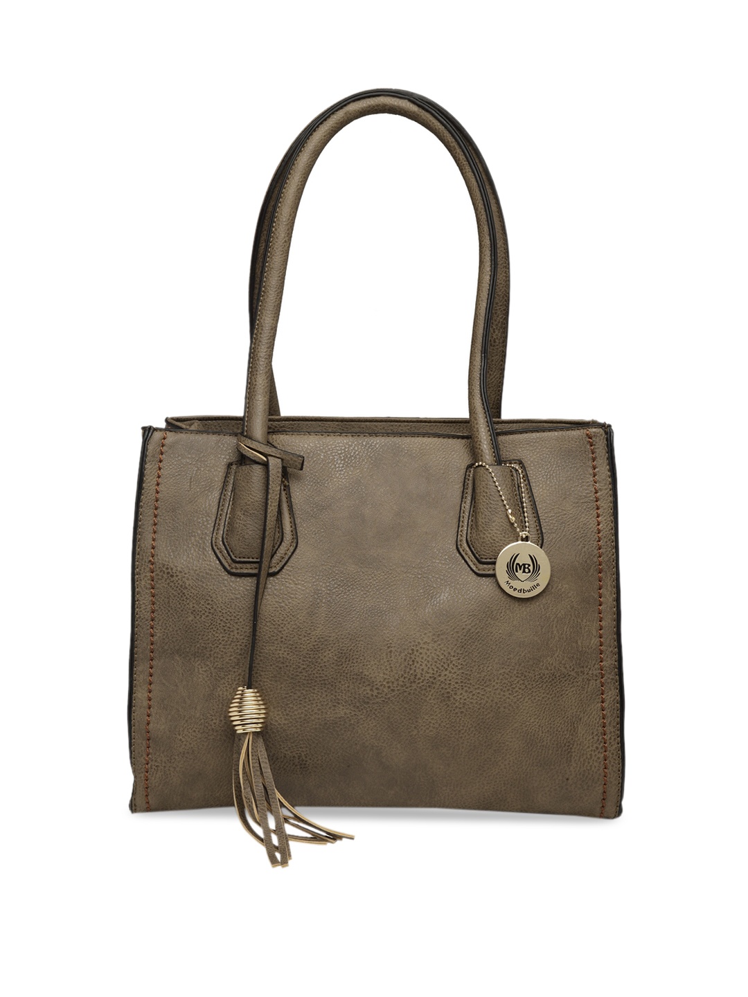 

Moedbuille Olive Green Solid Shoulder Bag