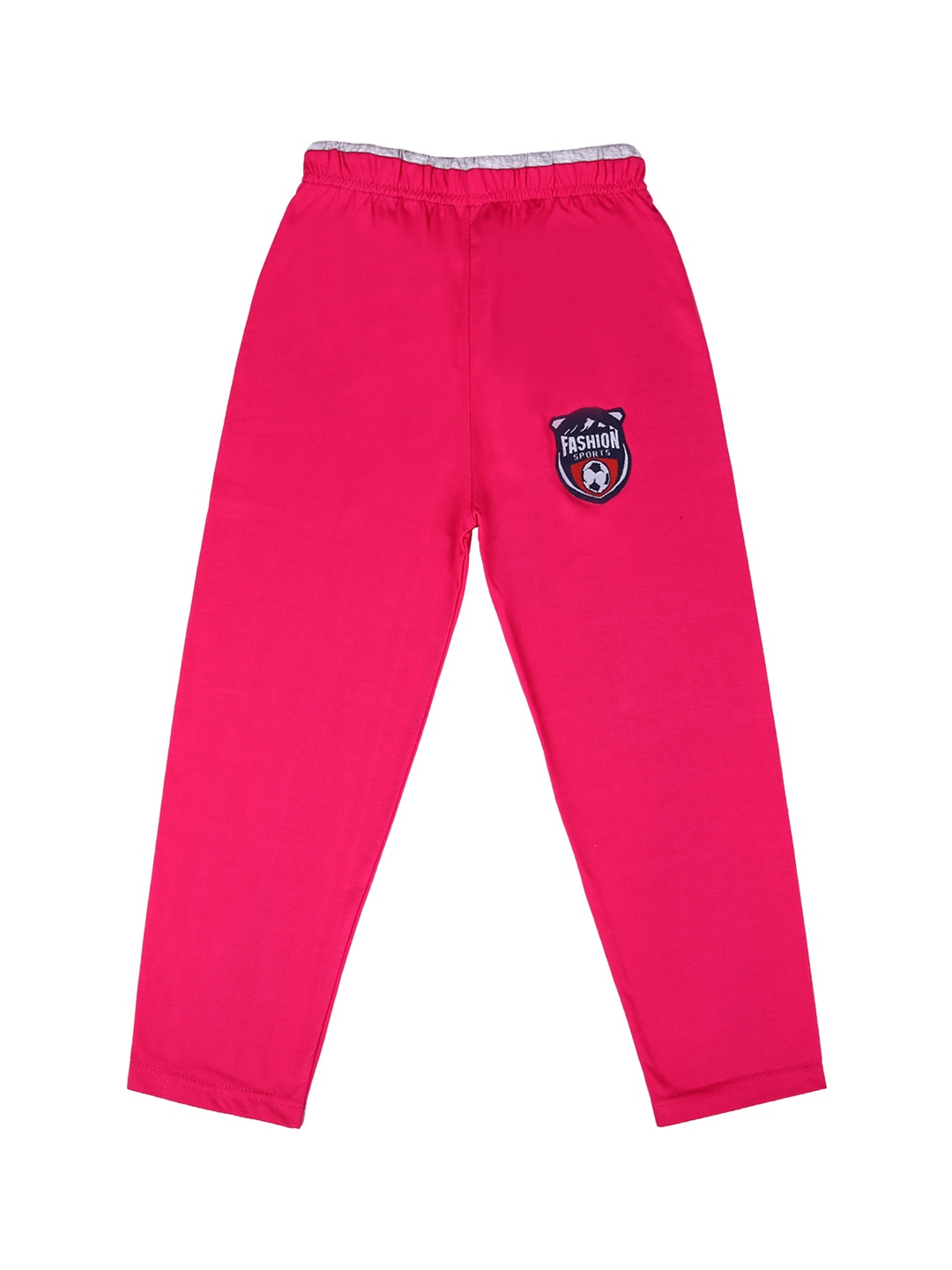 

SWEET ANGEL Girls Pink Solid Straight-Fit Track Pants