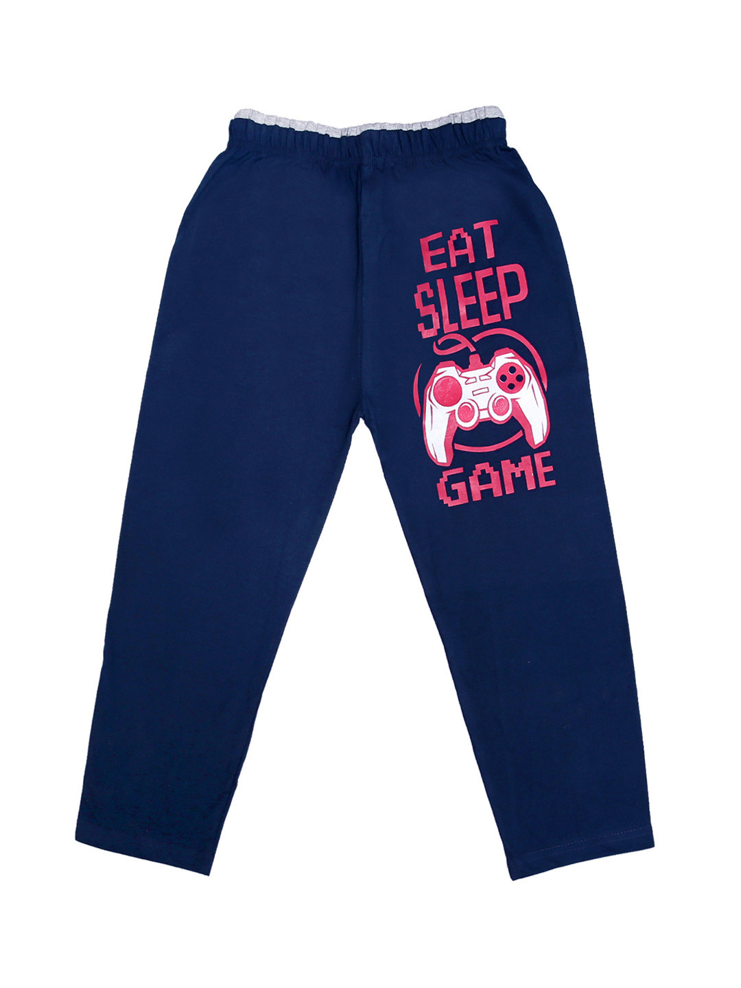 

SWEET ANGEL Girls Navy Blue Solid Straight-Fit Track Pants