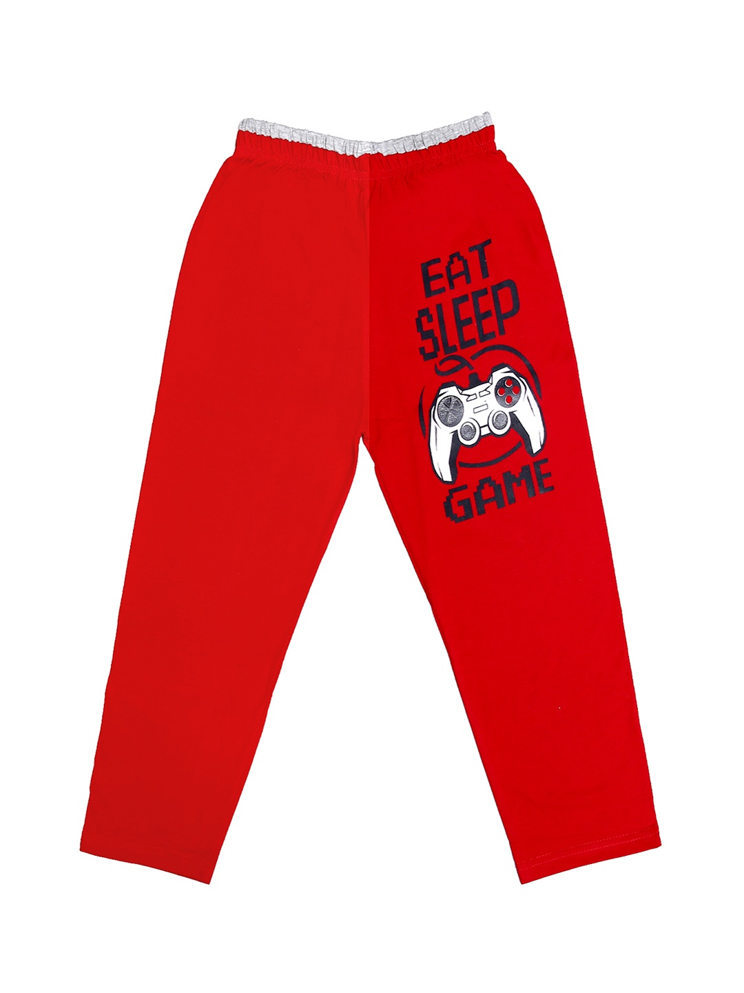 SWEET ANGEL Girls Red Solid Straight-Fit Track Pants