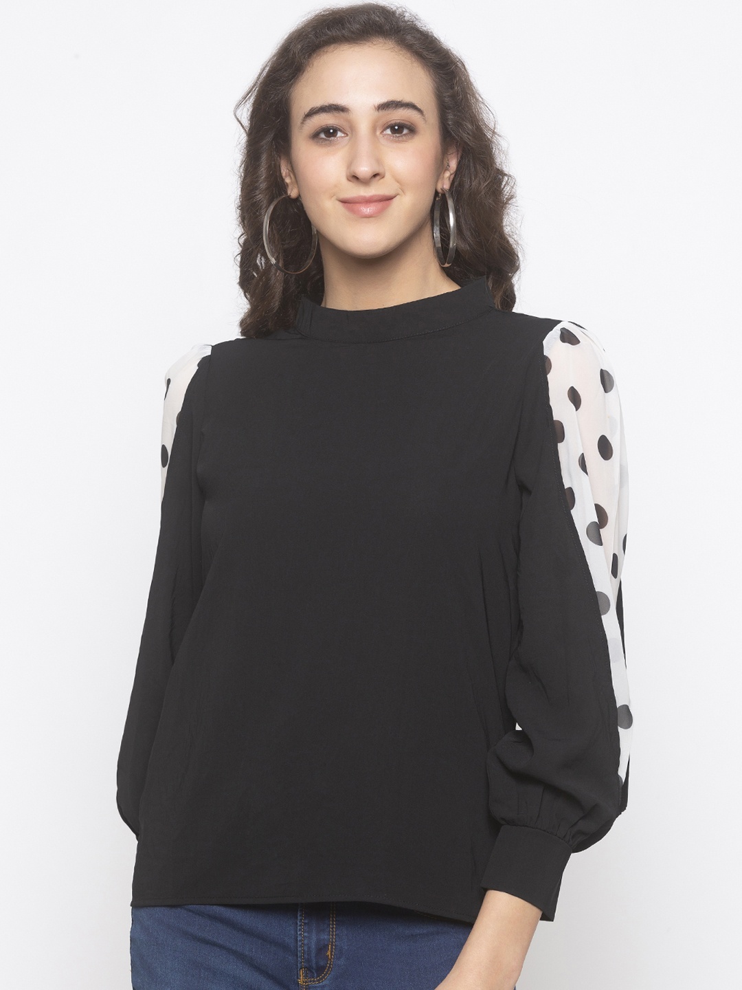 

Globus Women Black Solid Top