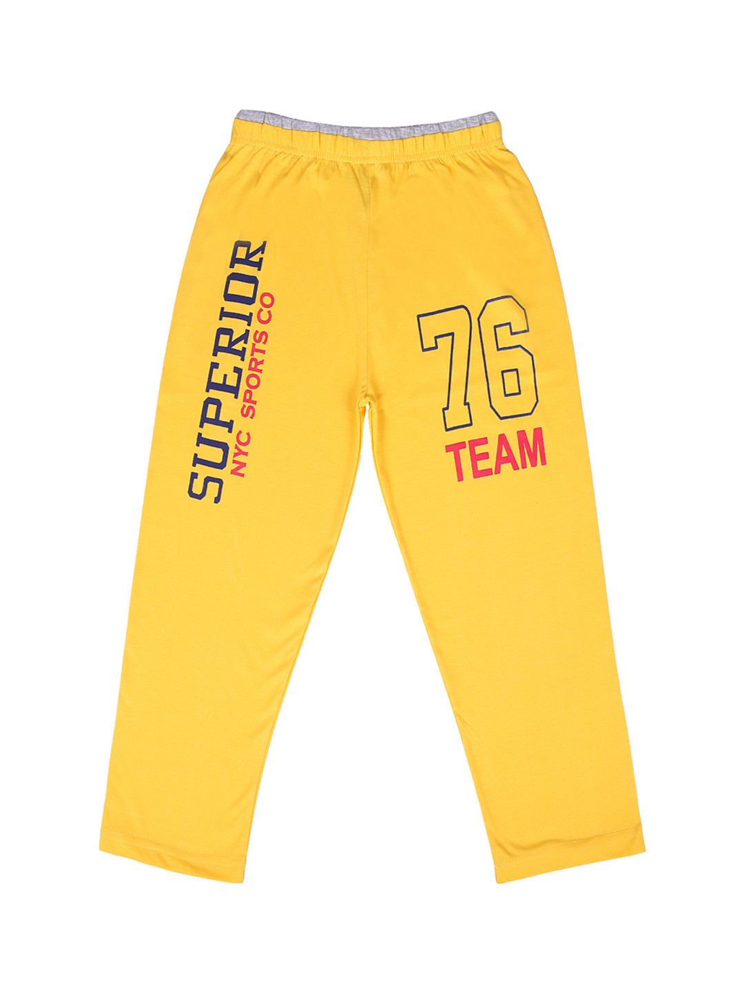 

SWEET ANGEL Girls Yellow Solid Straight-Fit Track Pants