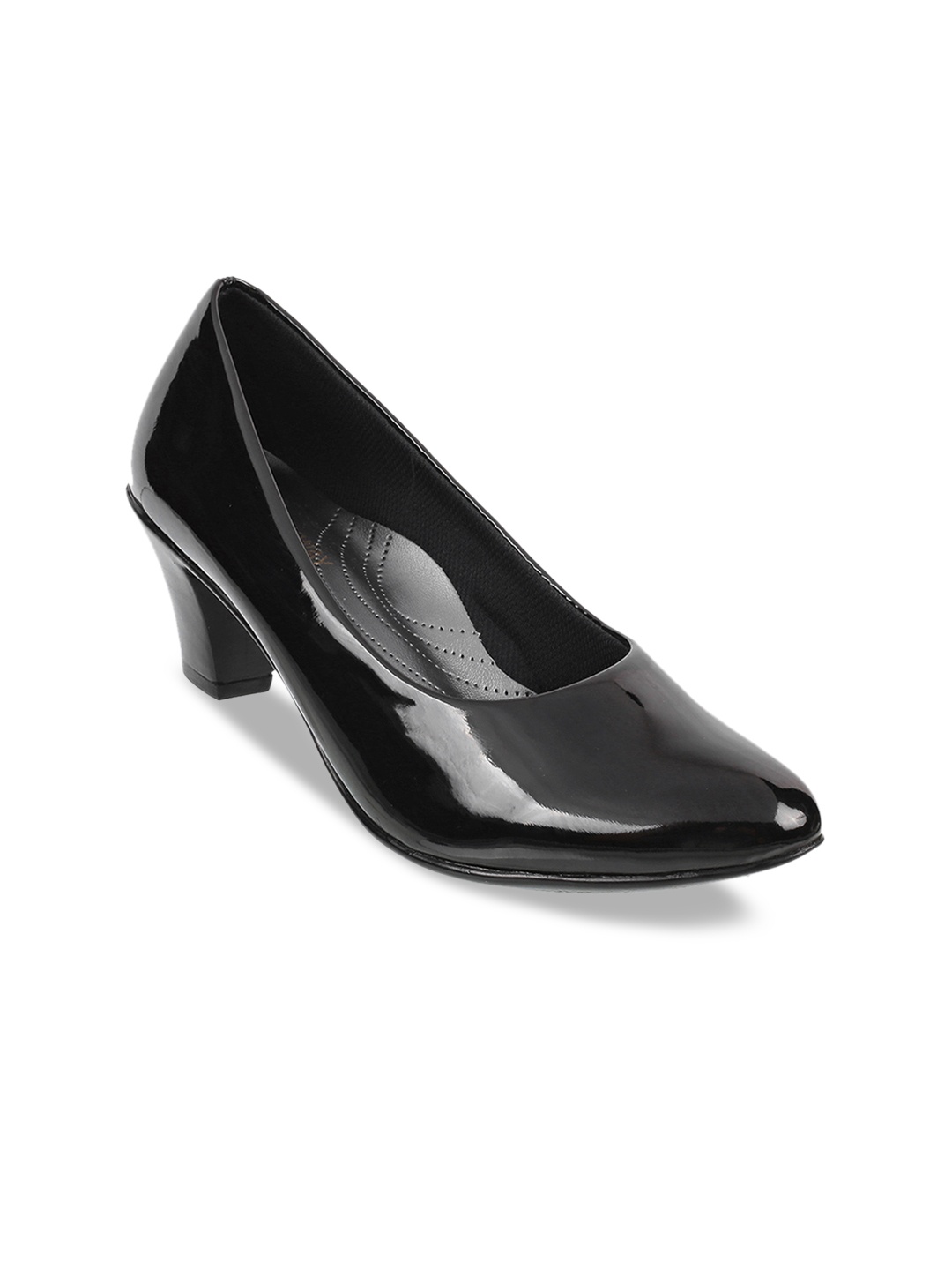 WALKWAY by Metro Women Black Solid Pumps