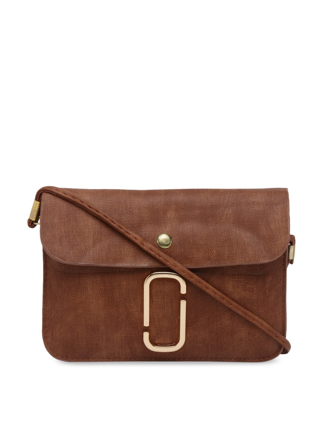 

Moedbuille Women Brown Textured Two Fold Wallet