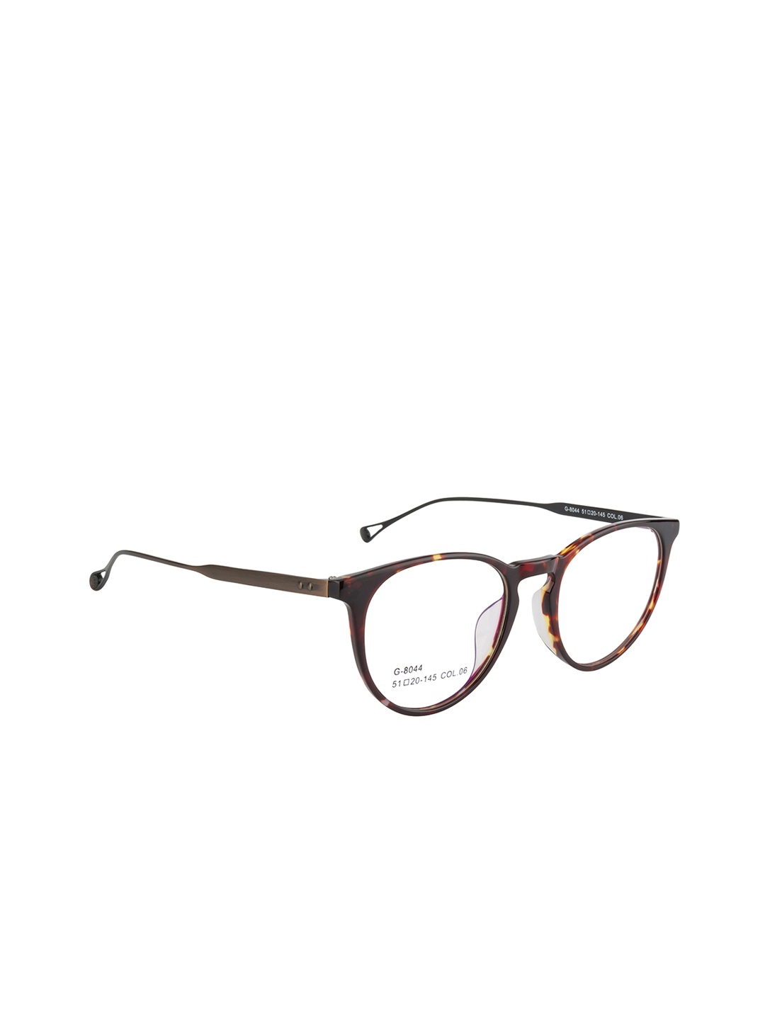 

Clark N Palmer Unisex Brown Tortoise Shell Full Rim Oval Frames CNP-G8044-C06