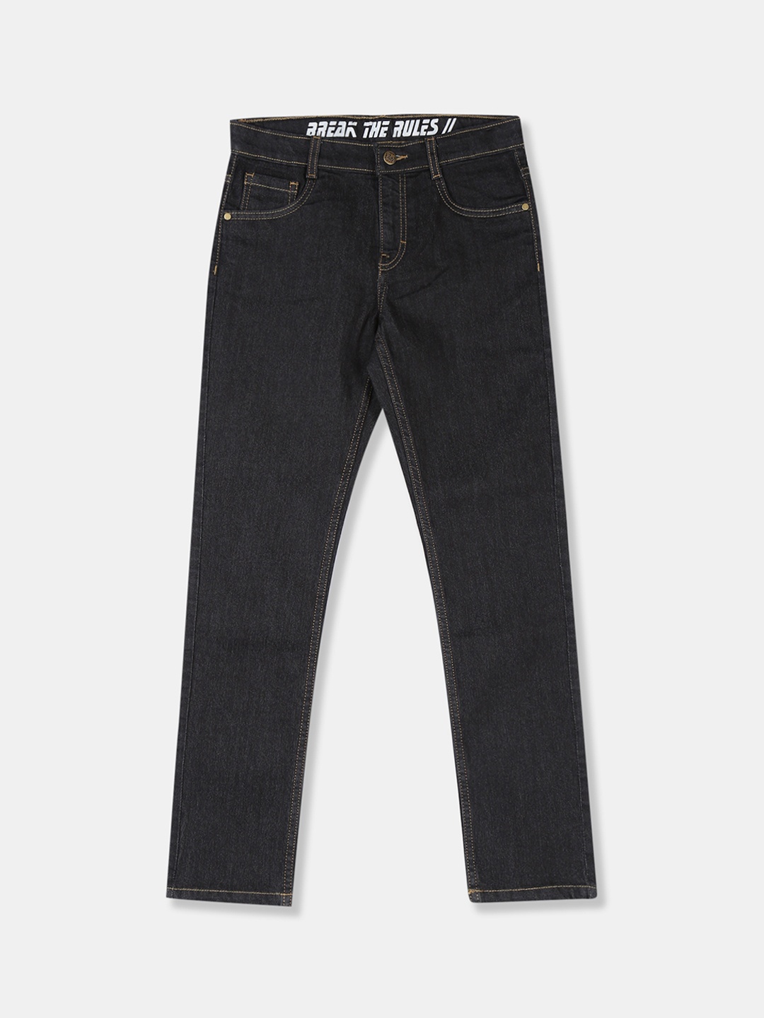 

Flying Machine Boys Black Skinny Fit Mid-Rise Clean Look Jeans