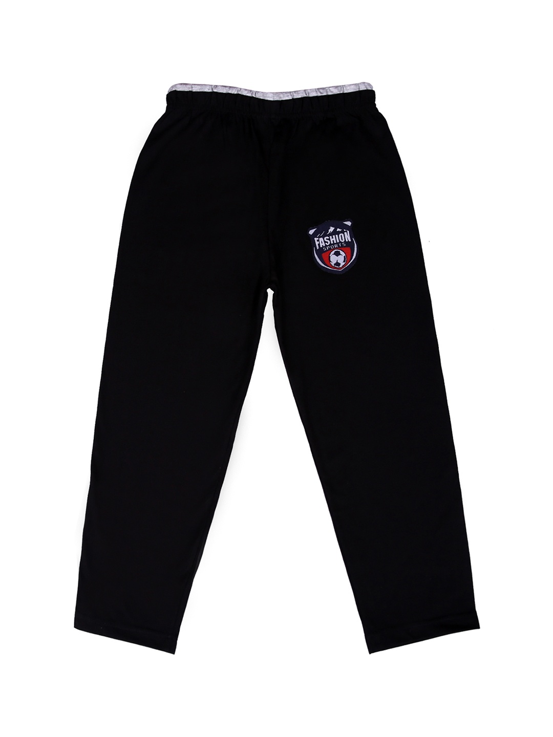 SWEET ANGEL Girls Black Solid Straight-Fit Track Pants