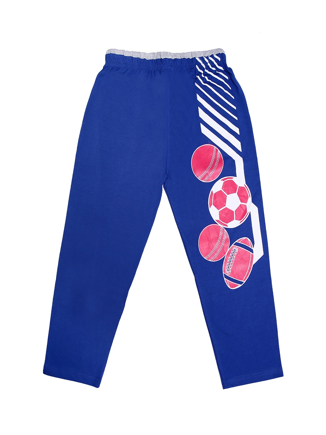 

SWEET ANGEL Girls Blue Solid Straight-Fit Track Pants
