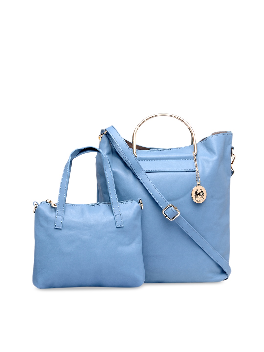 

Moedbuille Blue Set Of 2 Solid Handheld Bag
