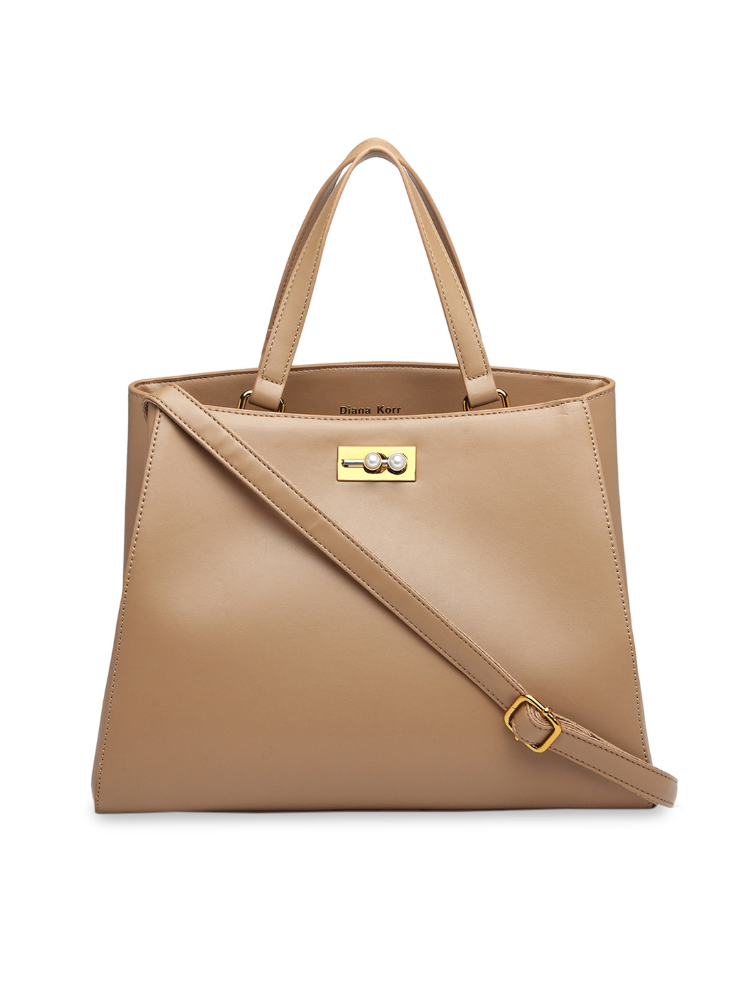 

Diana Korr Khaki Solid Handheld Bag