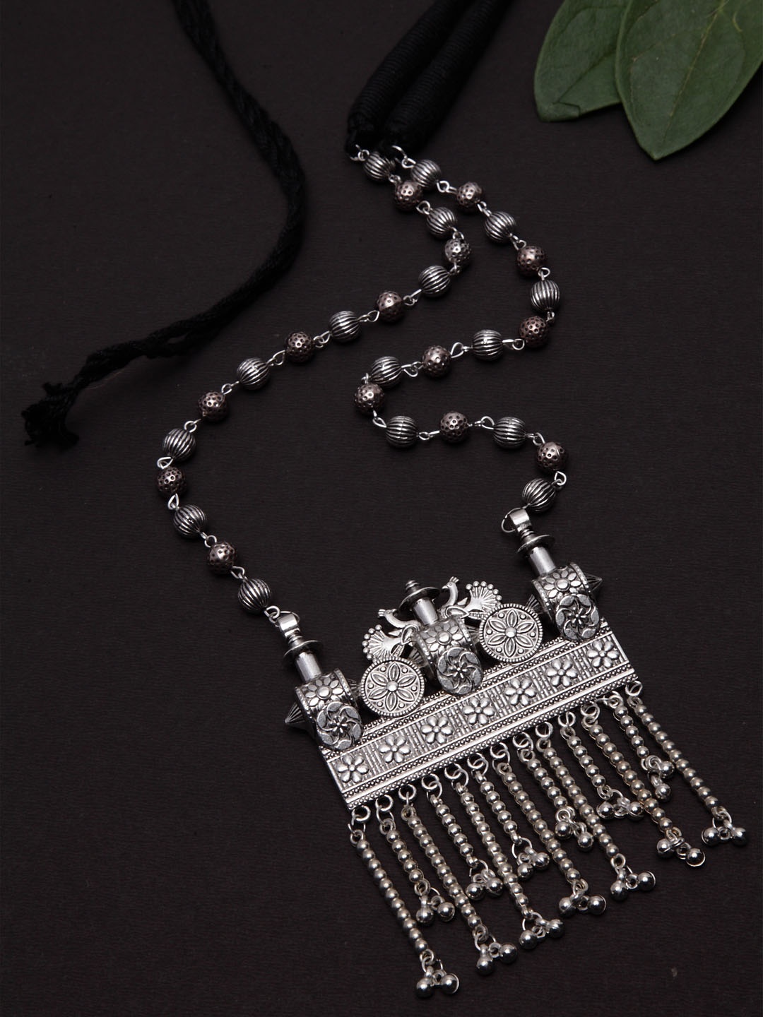 

PANASH Oxidised Silver-Plated Handcrafted Necklace