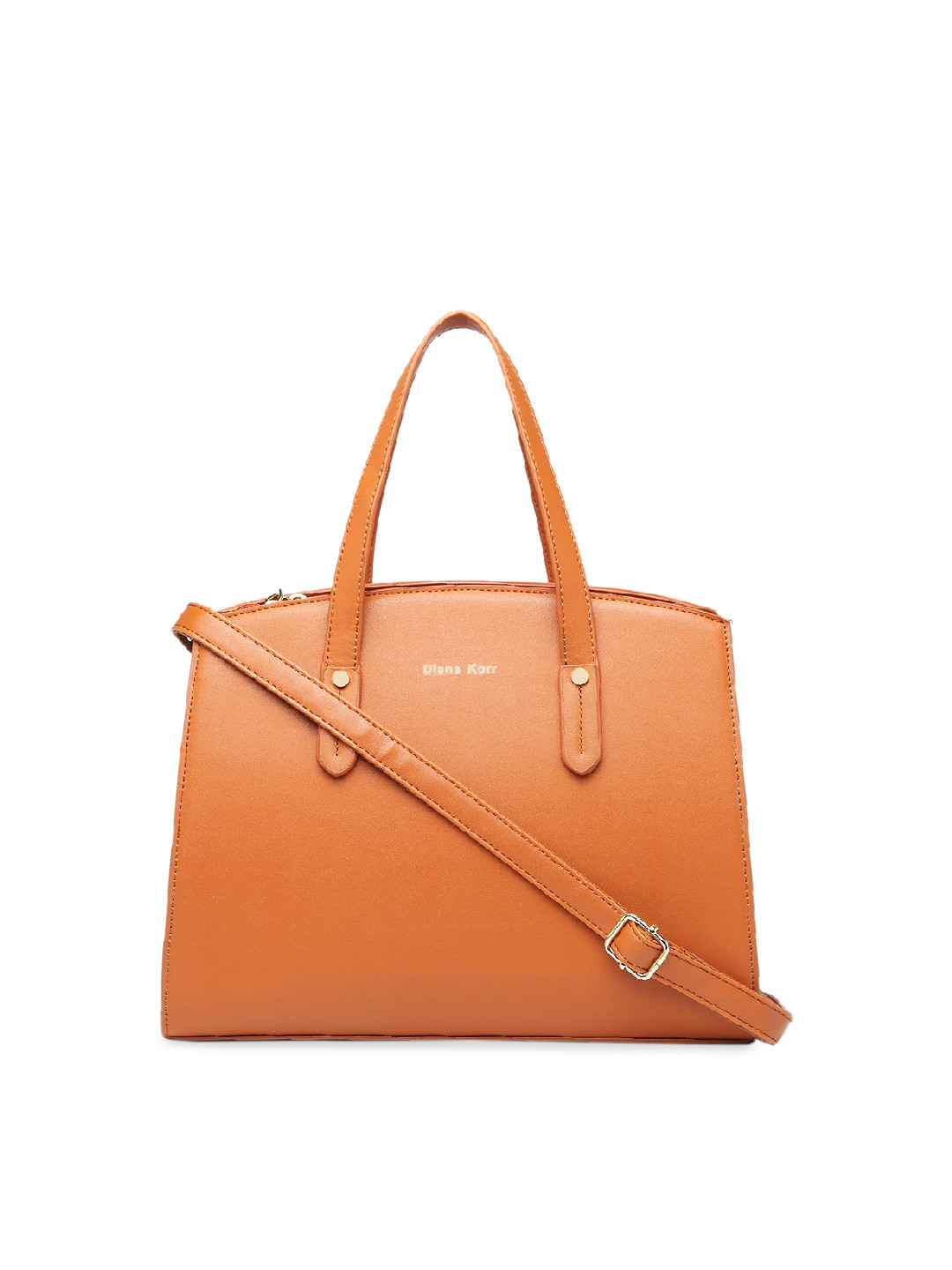 

Diana Korr Tan Brown Solid Handheld Bag