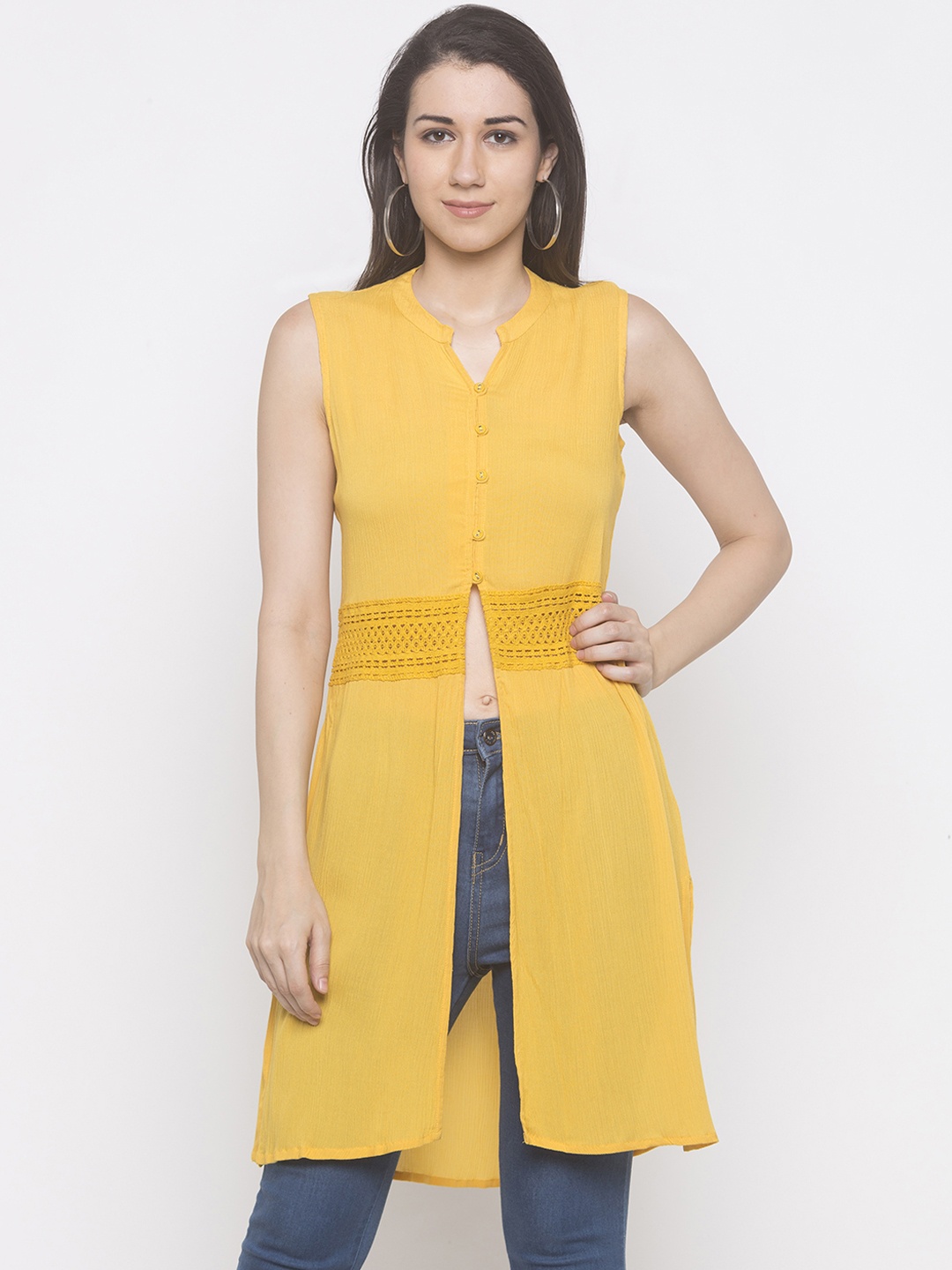 

Globus Yellow Solid Tunic