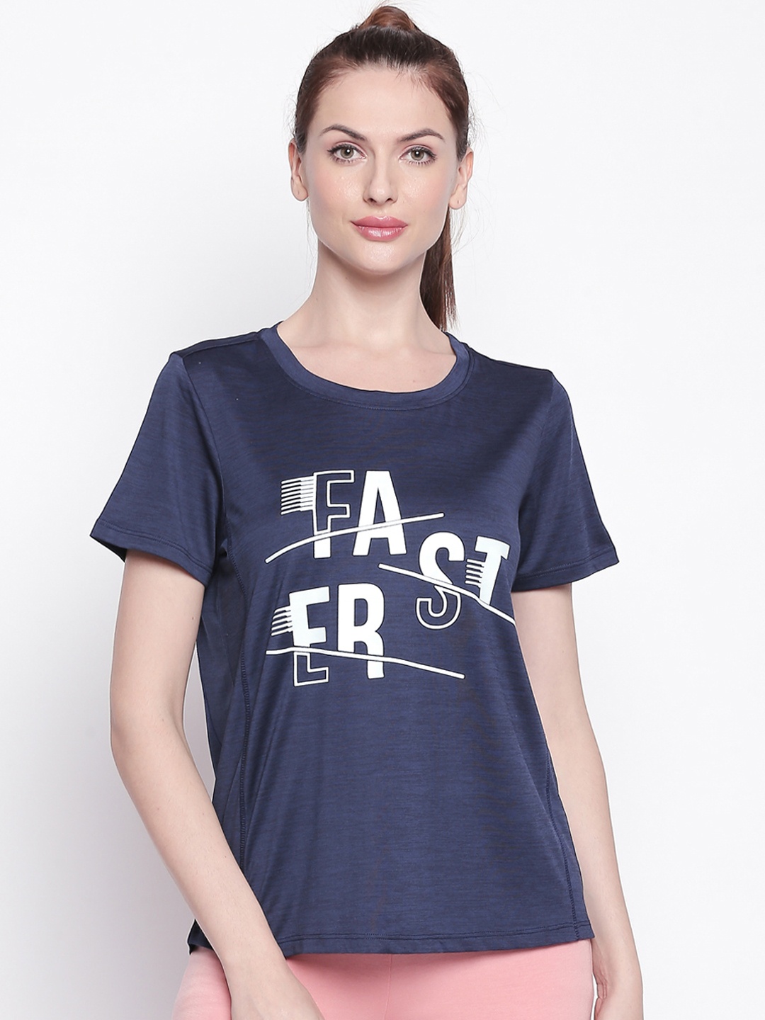 

Ajile by Pantaloons Women Blue & White Printed A-Line Top
