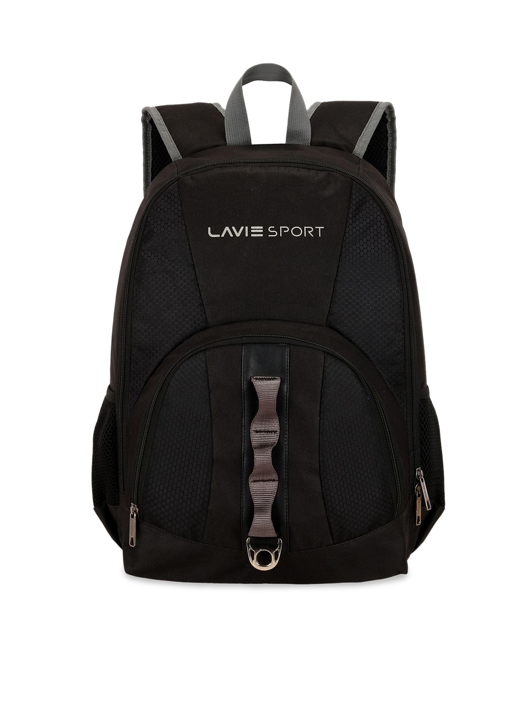 

Lavie Unisex Black Solid Backpack