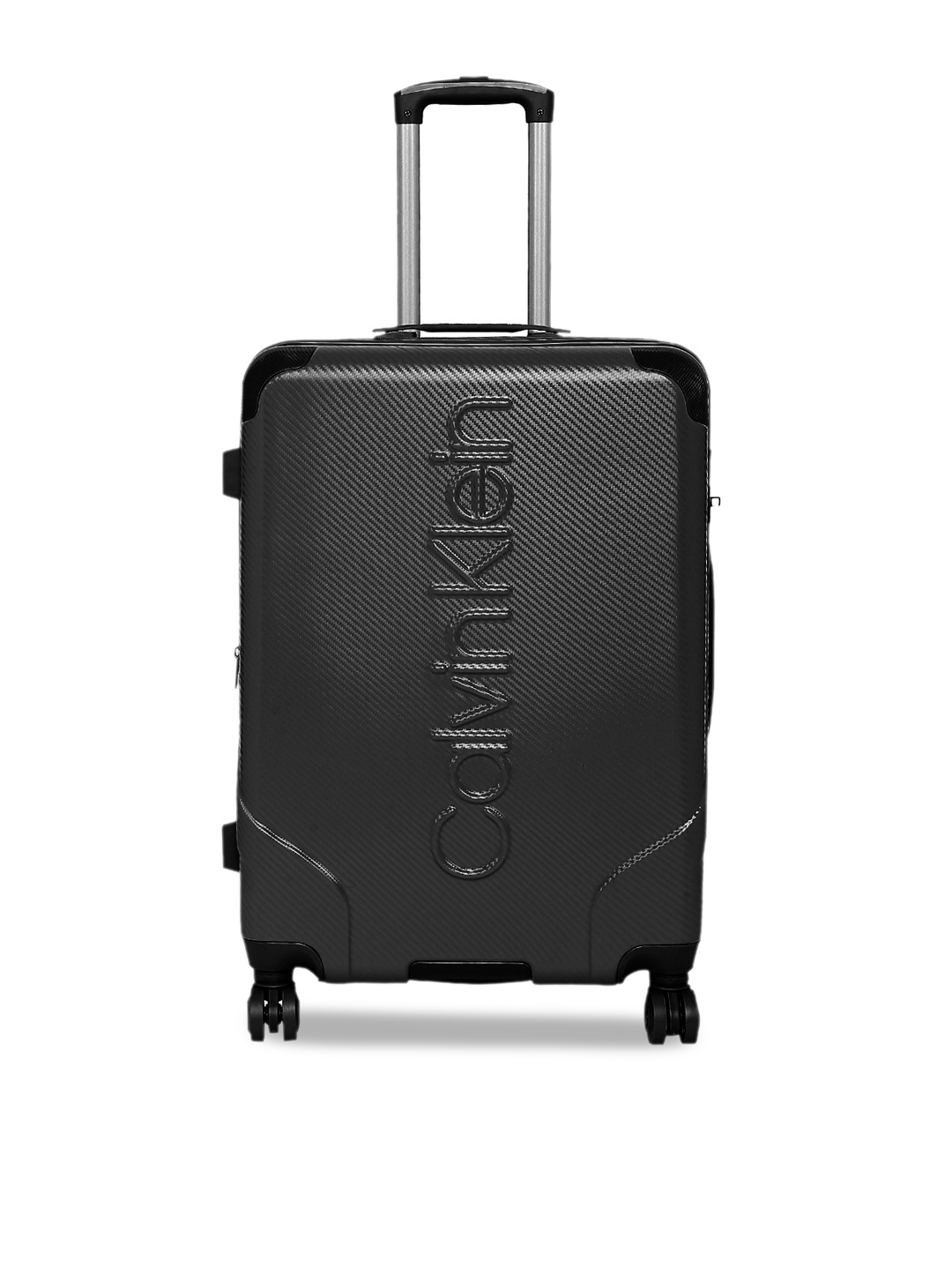 

Calvin Klein Black Solid Obsessed Hard-Sided Medium Trolley Suitcase