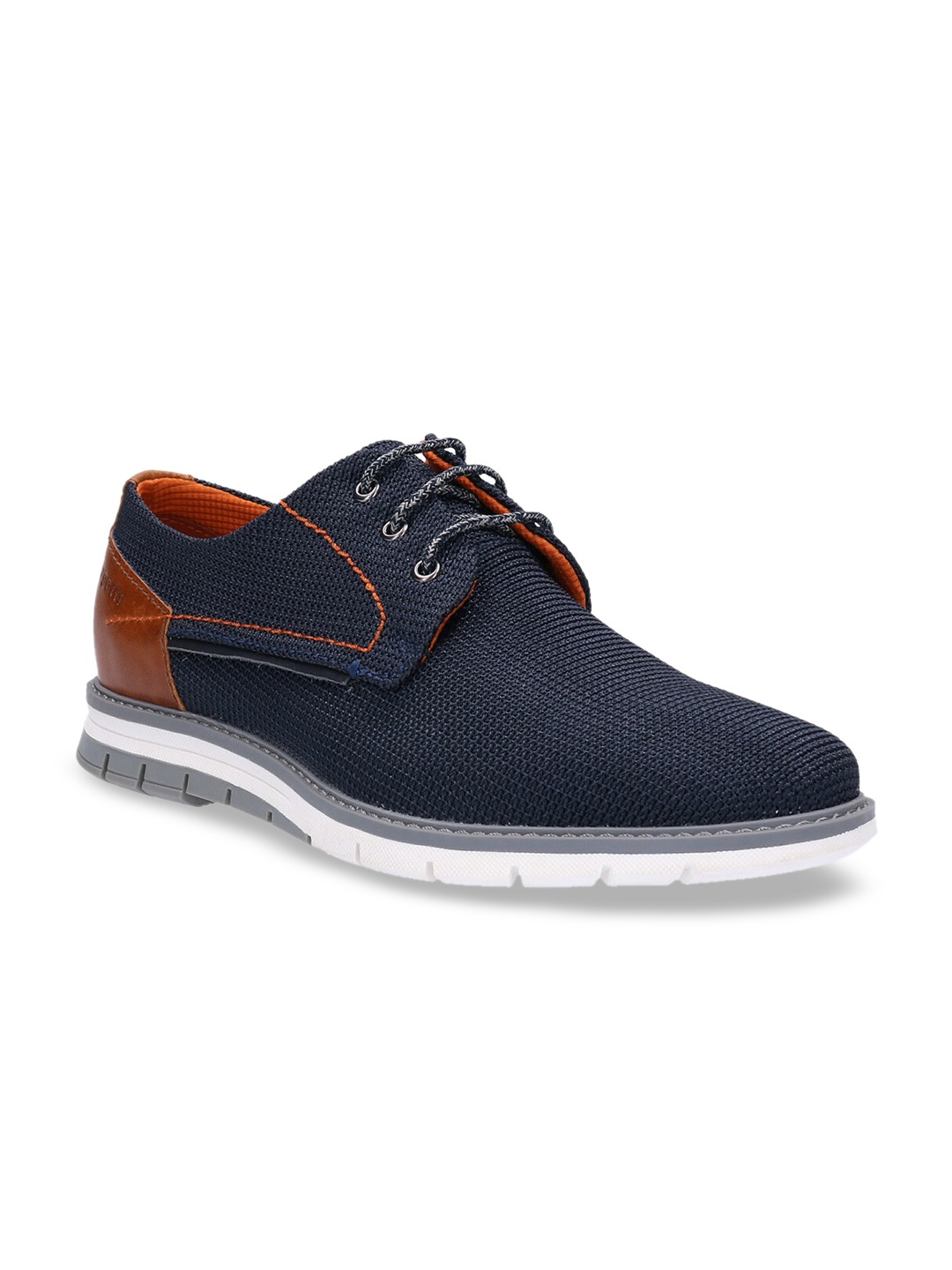 

Bugatti Men Blue & Brown Colourblocked Derbys