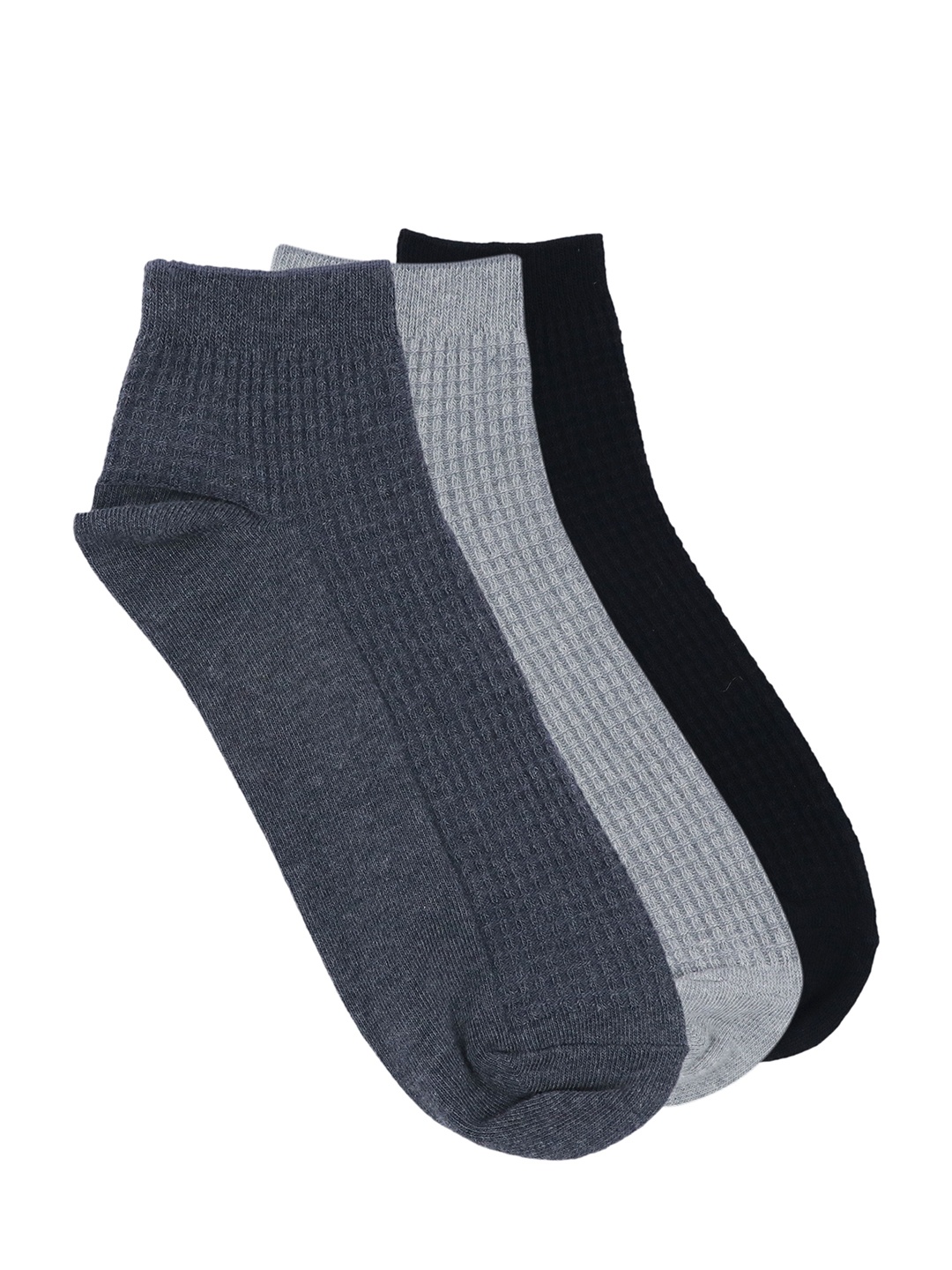 

Balenzia Men Pack of 3 Assorted Ankle-Length Socks