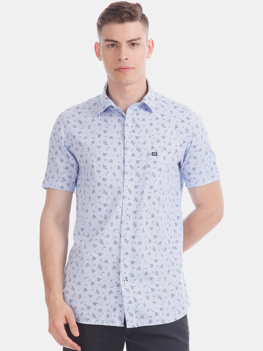 

Arrow Sport Men Blue Slim Fit Printed Casual Shirt