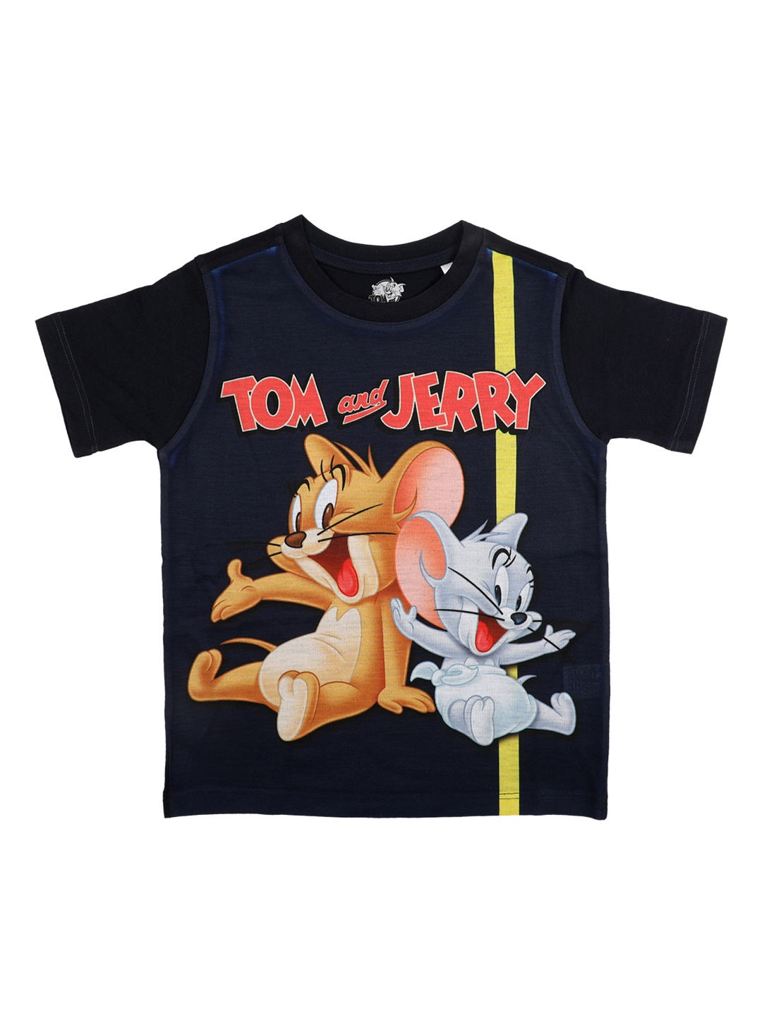 

Tom & Jerry Boys Navy Blue Printed Round Neck T-shirt