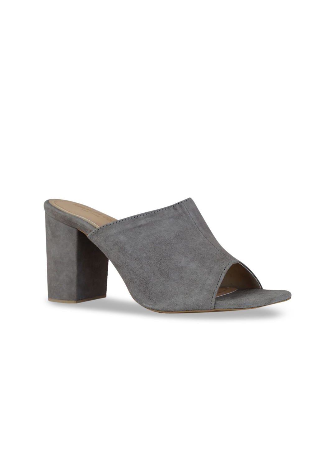 

Kenneth Cole Women Grey Solid Leather Mules