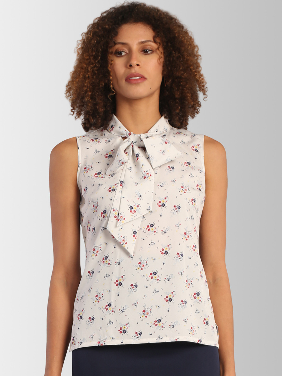 

FableStreet Women Off-White Printed Top